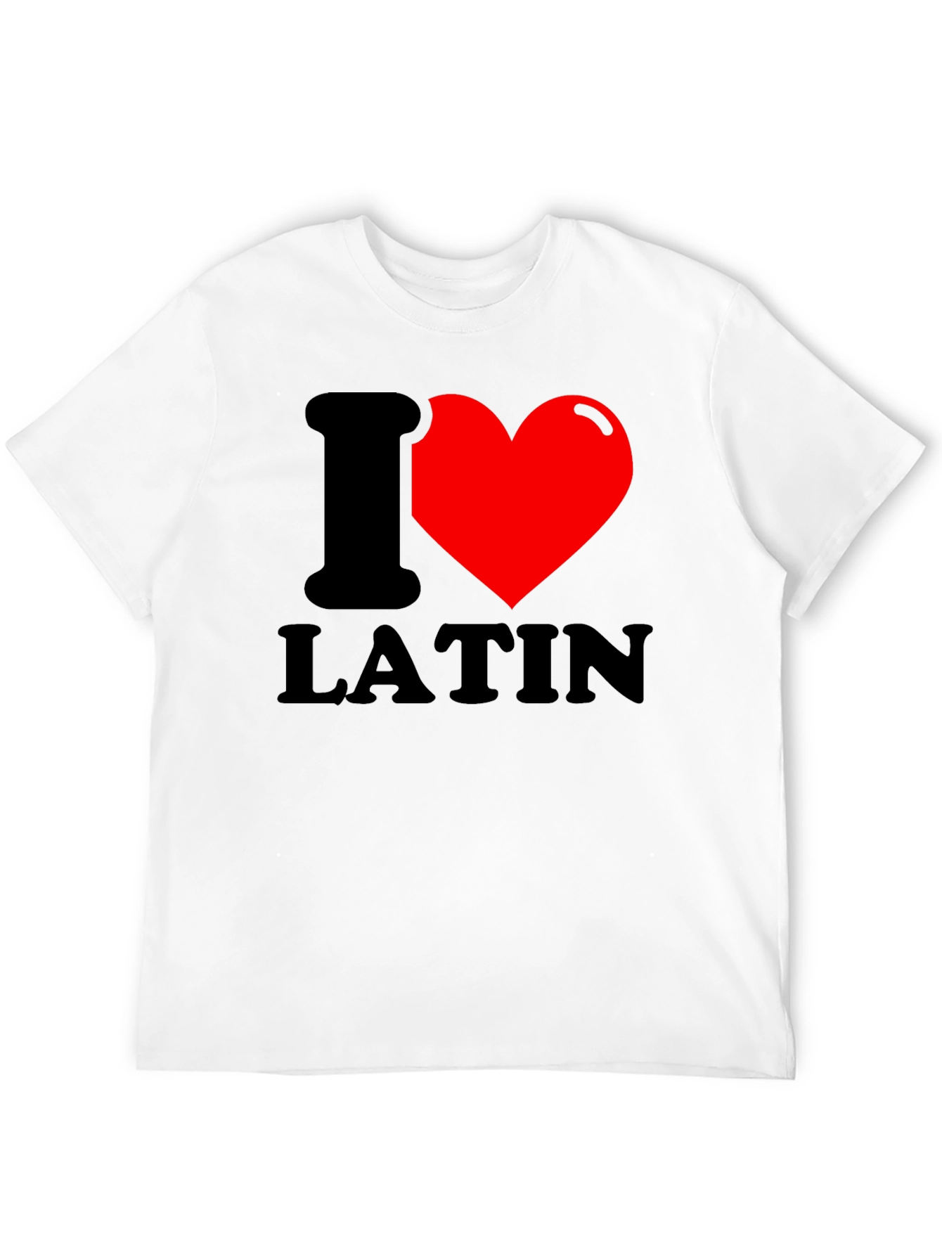 I Heart Latin T-Shirt - Black Graphic Tee