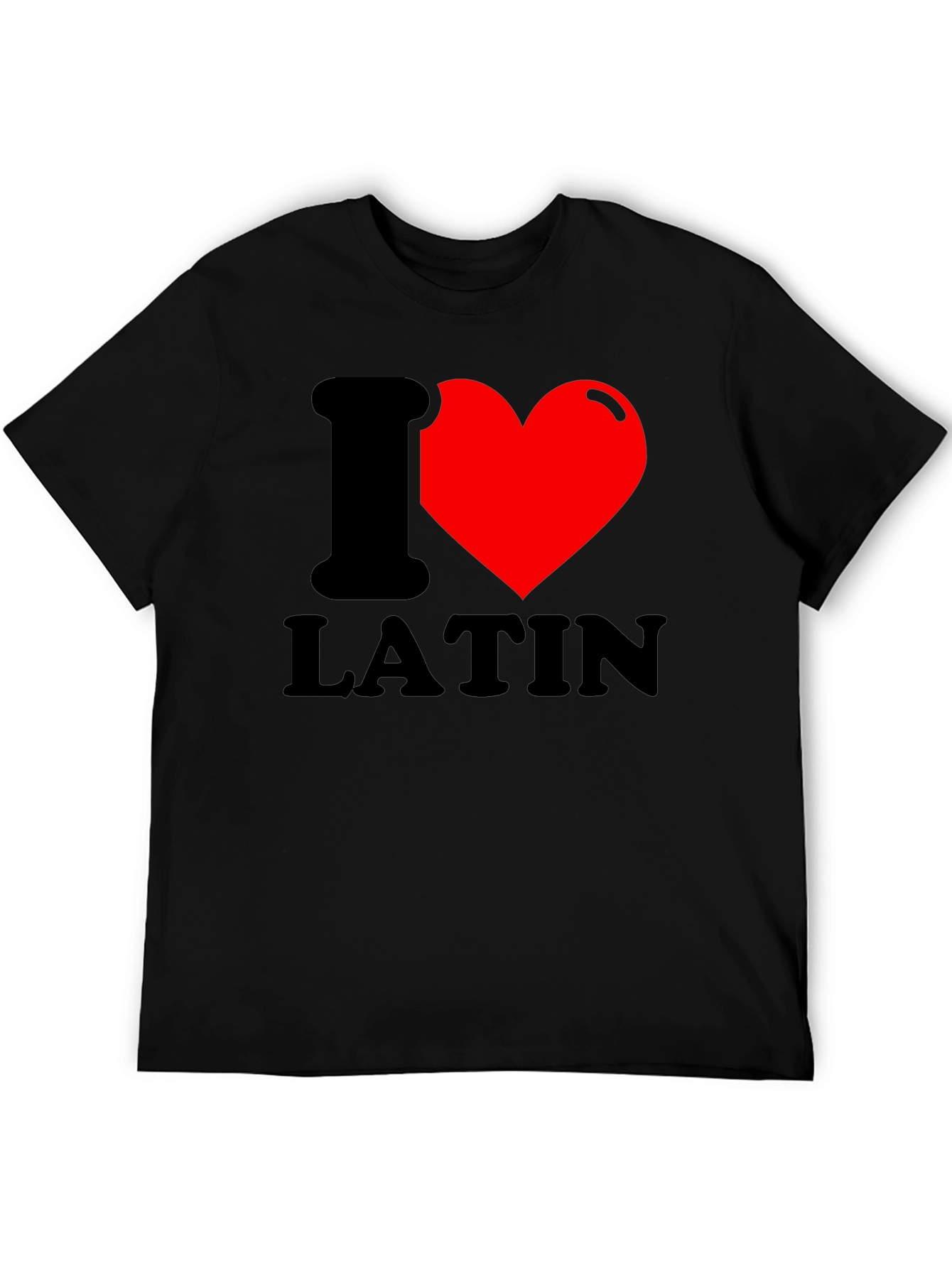 I Heart Latin T-Shirt - Black Graphic Tee