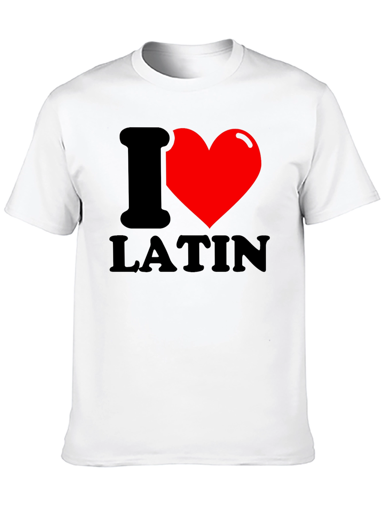 I Heart Latin T-Shirt - Black Graphic Tee
