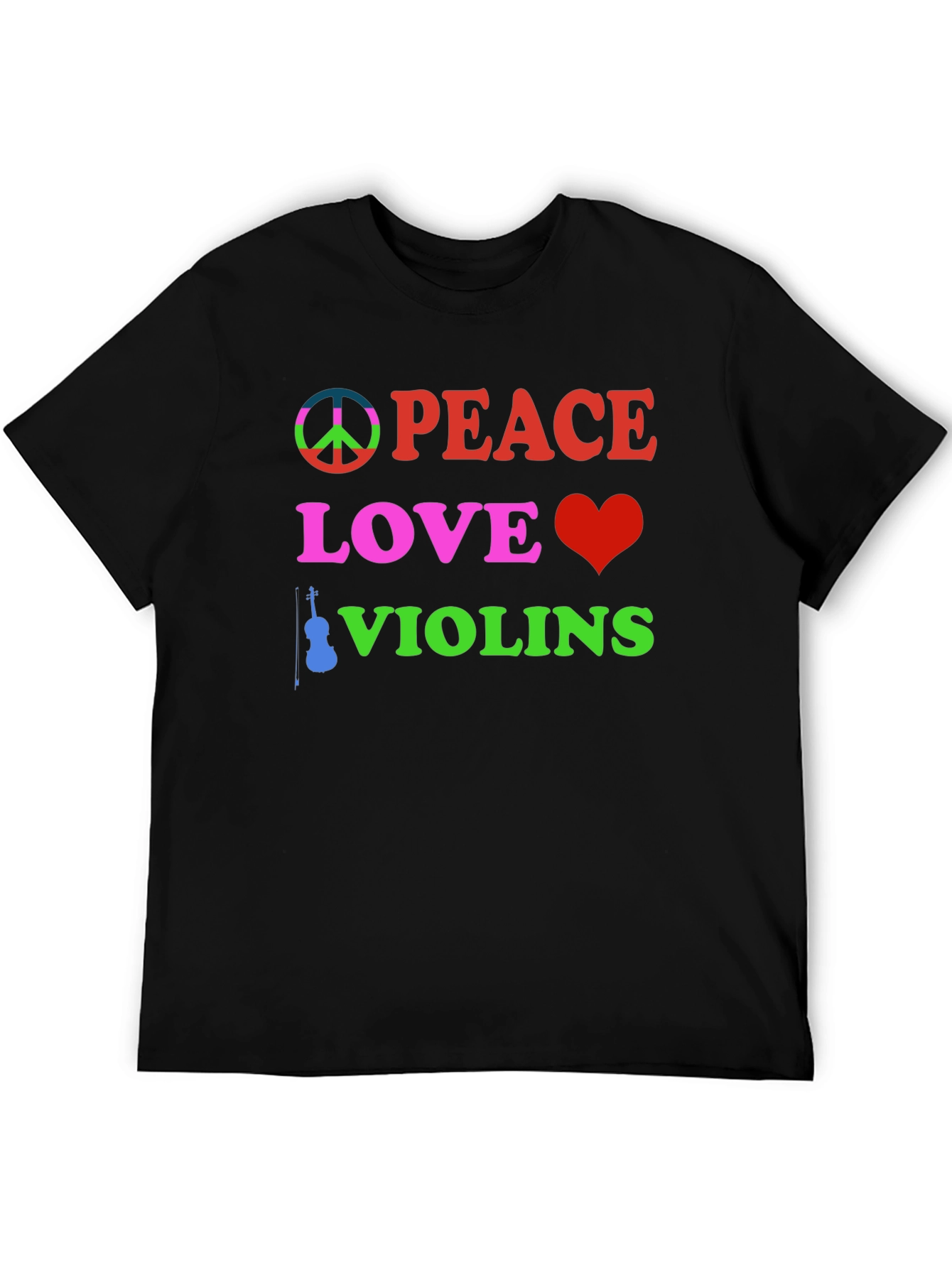 Peace Love Violins Graphic Tee