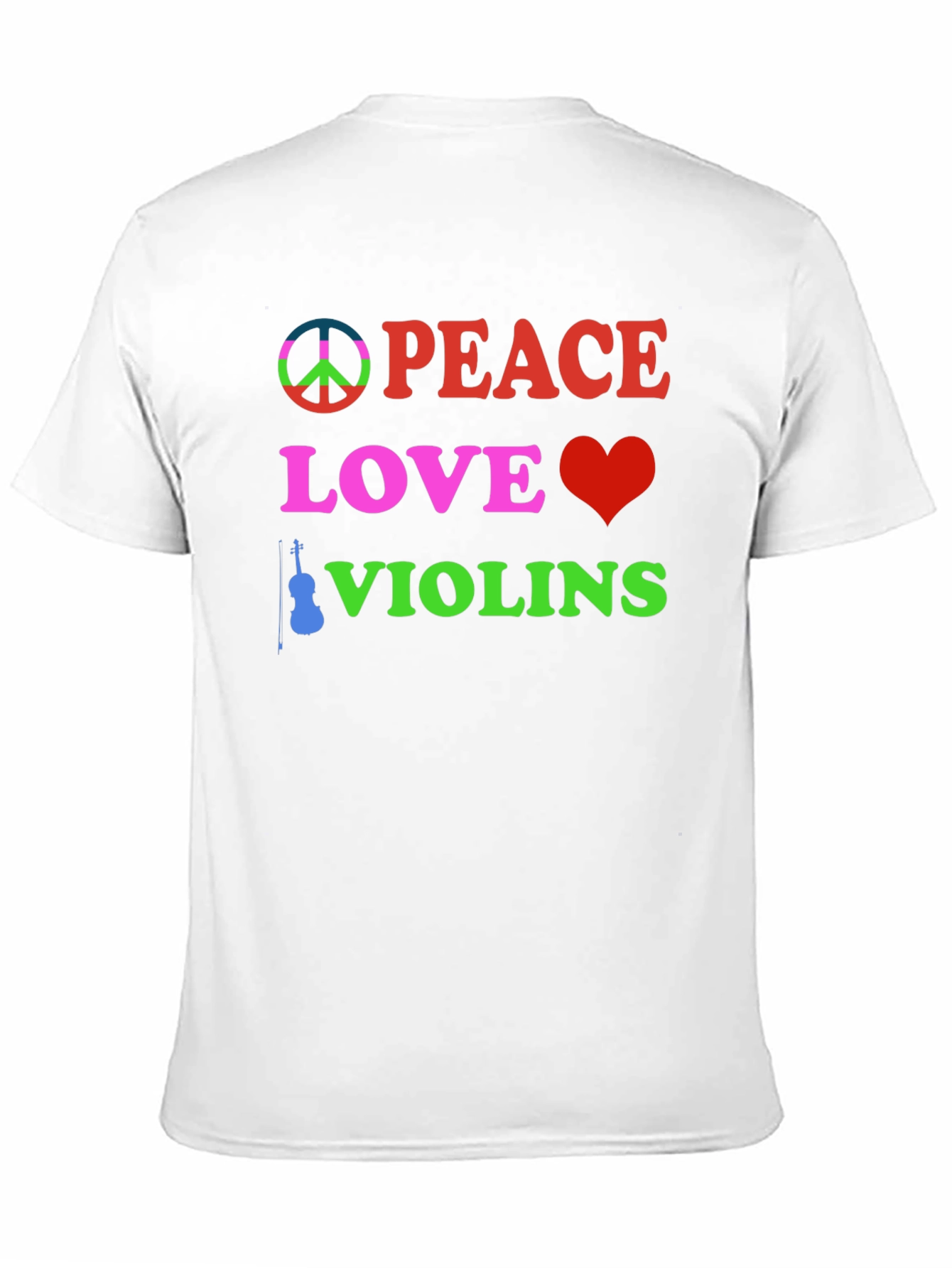 Peace Love Violins Graphic Tee