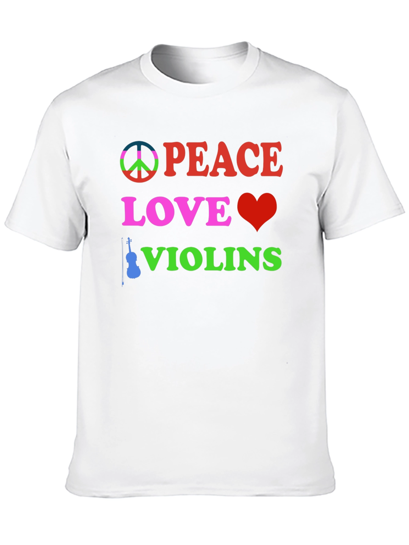 Peace Love Violins Graphic Tee