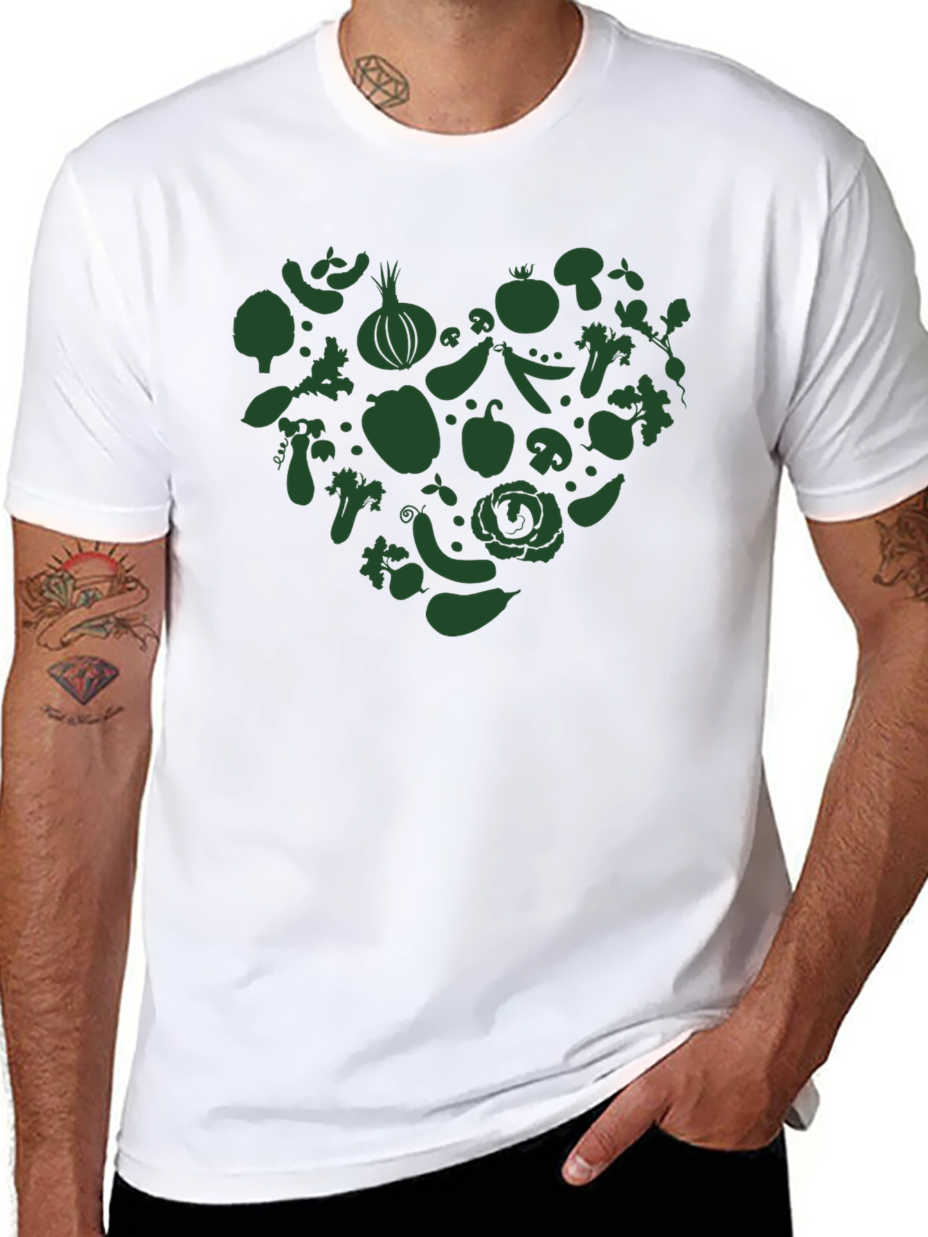 Vegan Heart Graphic T-Shirt
