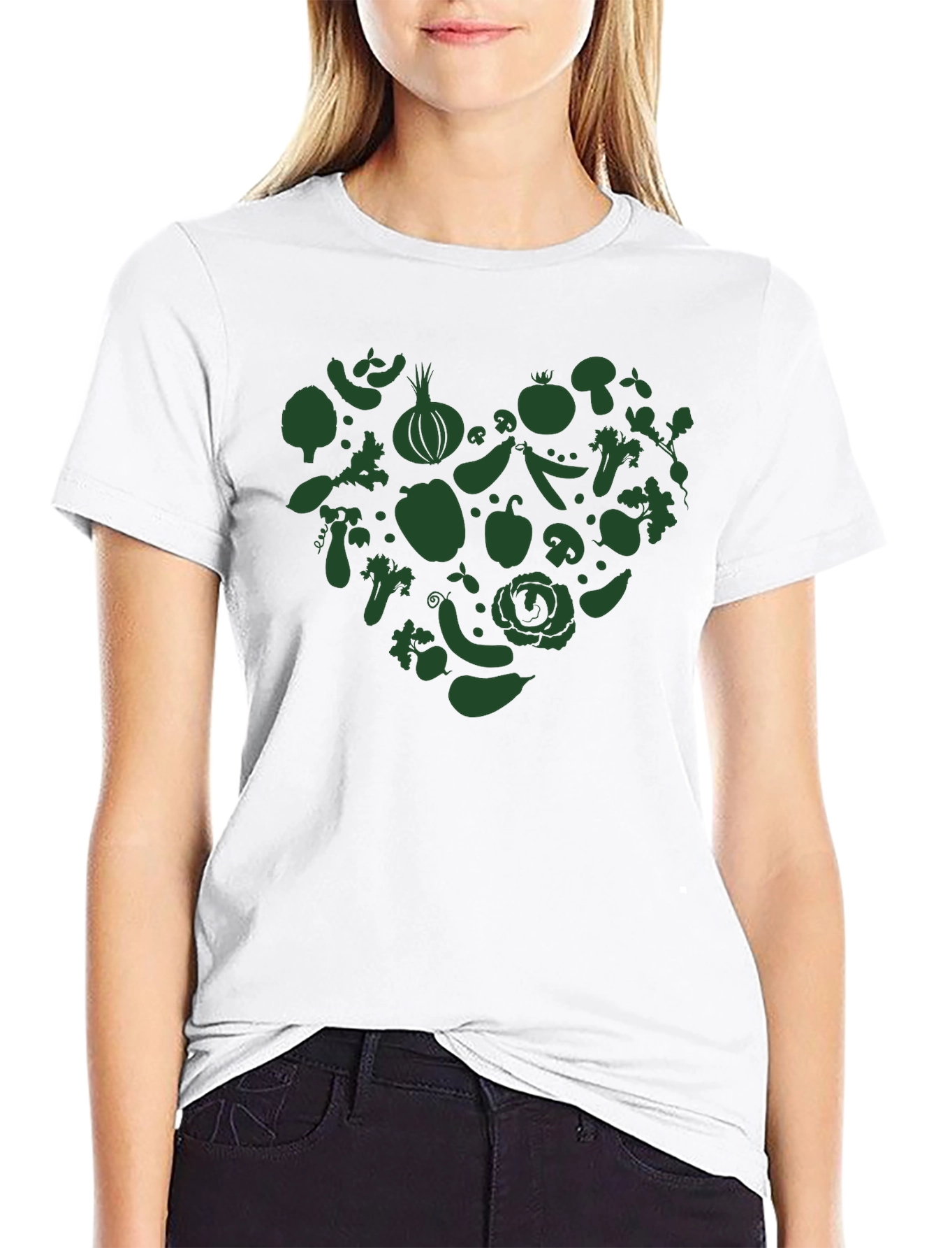 Vegan Heart Graphic T-Shirt