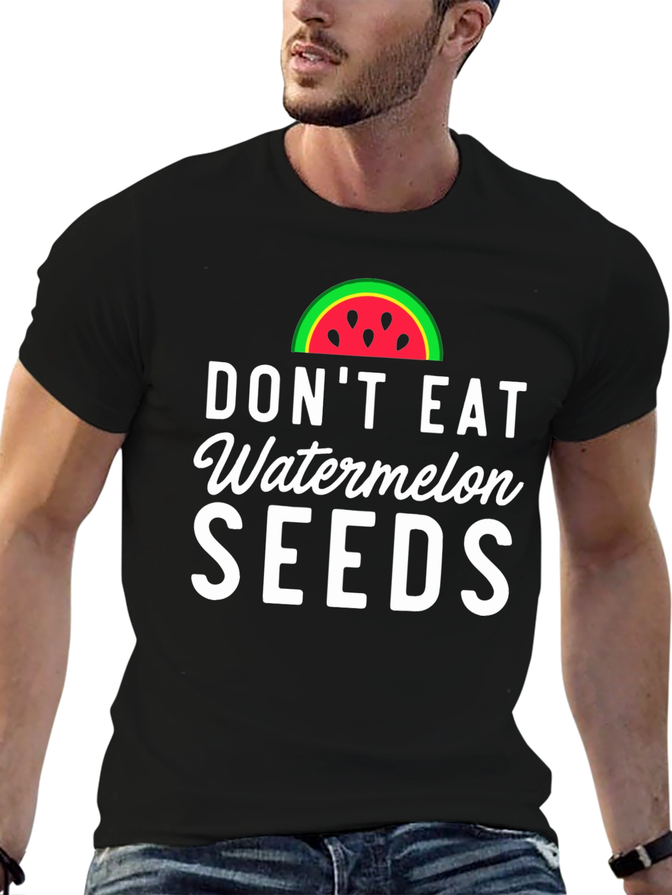 Dont Eat Watermelon Seeds Novelty Graphic Tee