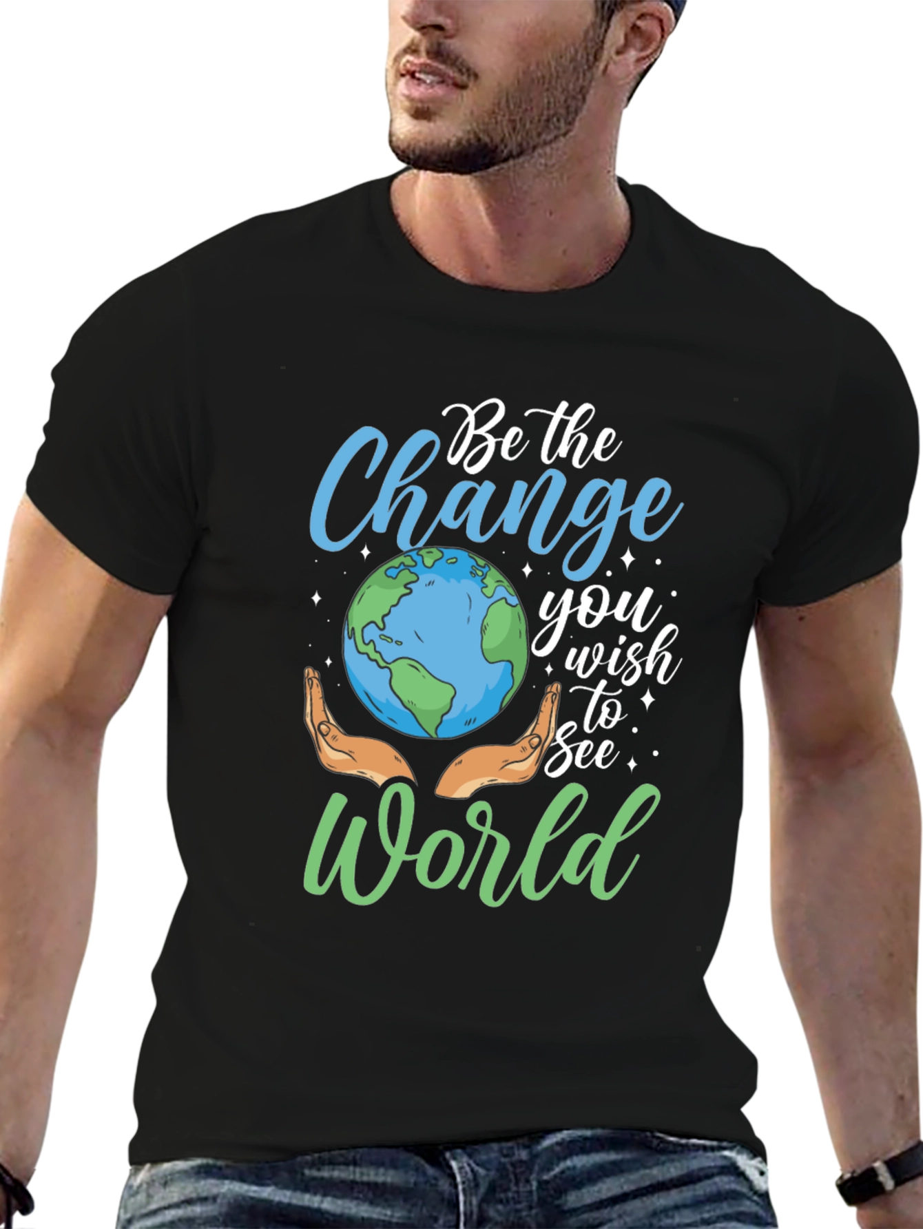 Be the Change Earth Graphic Tee