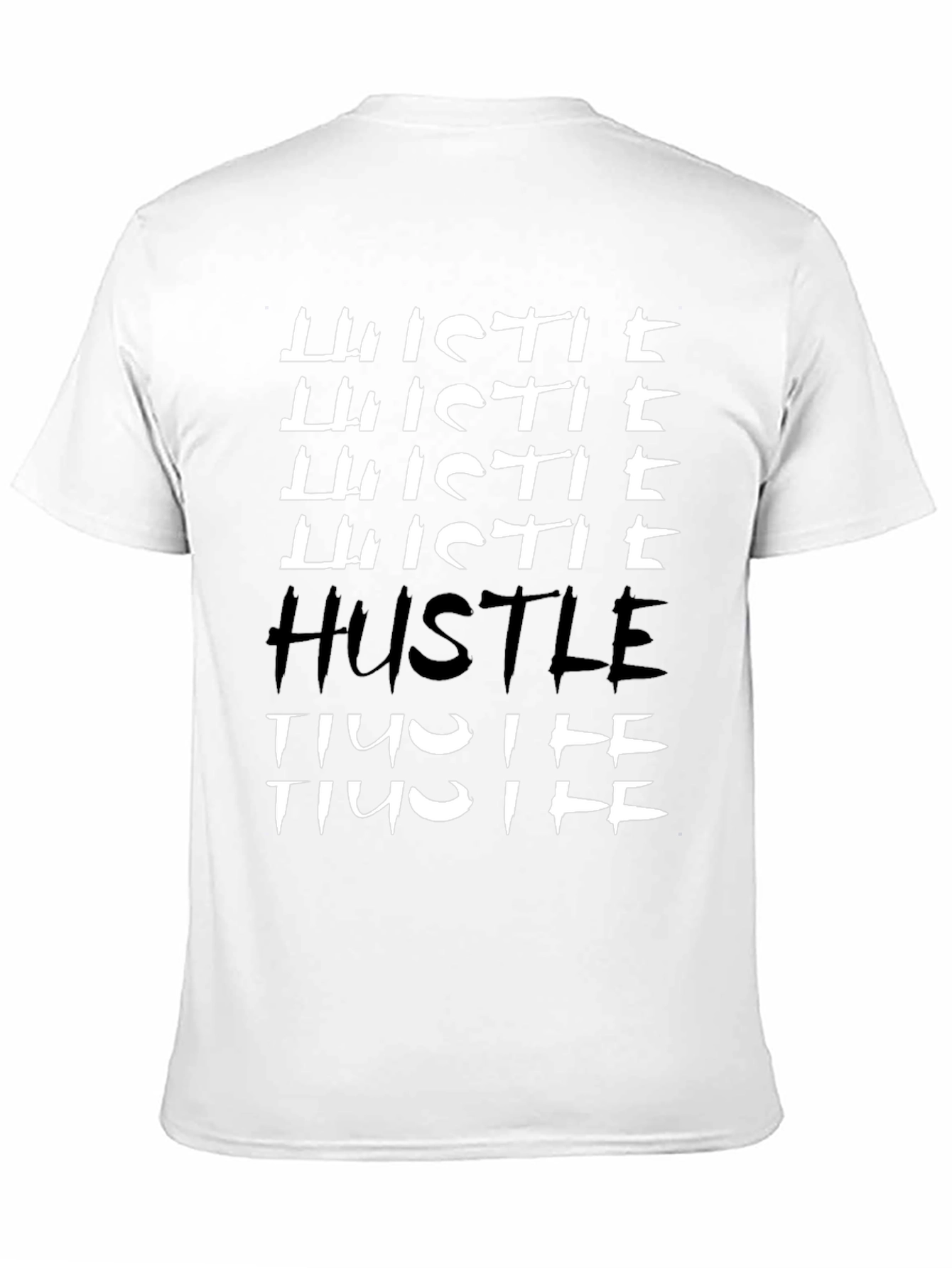 Hustle Graphic Tee - Black Cotton T-Shirt