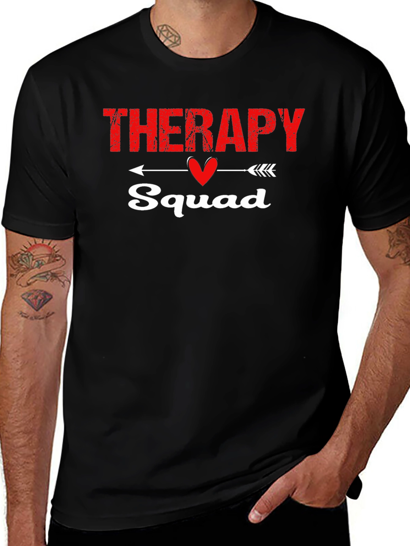 Therapy Squad T-Shirt - Heart Arrow Design