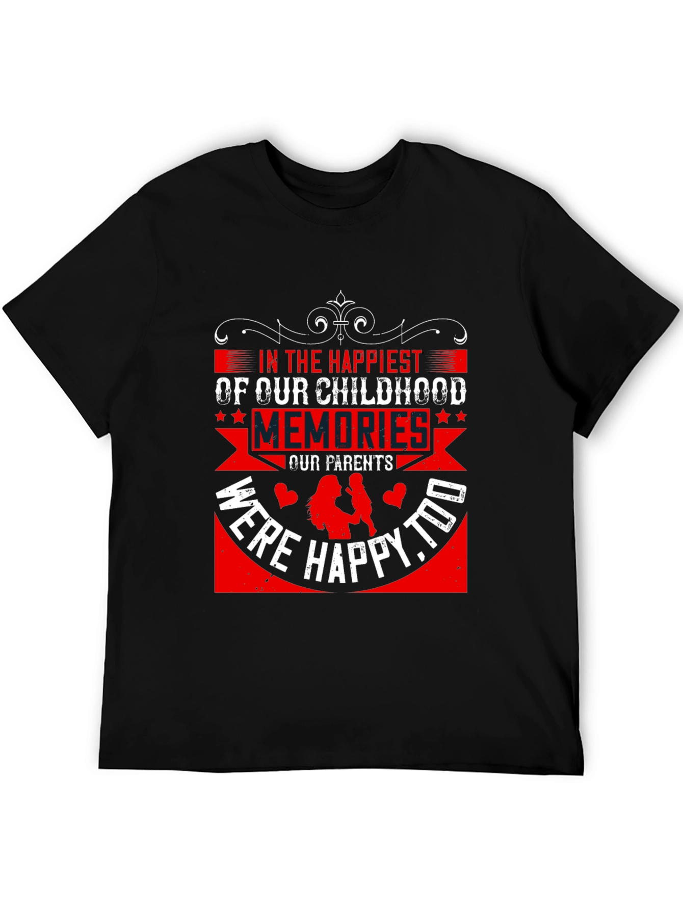 Happiest Childhood Memories Graphic Tee - Black