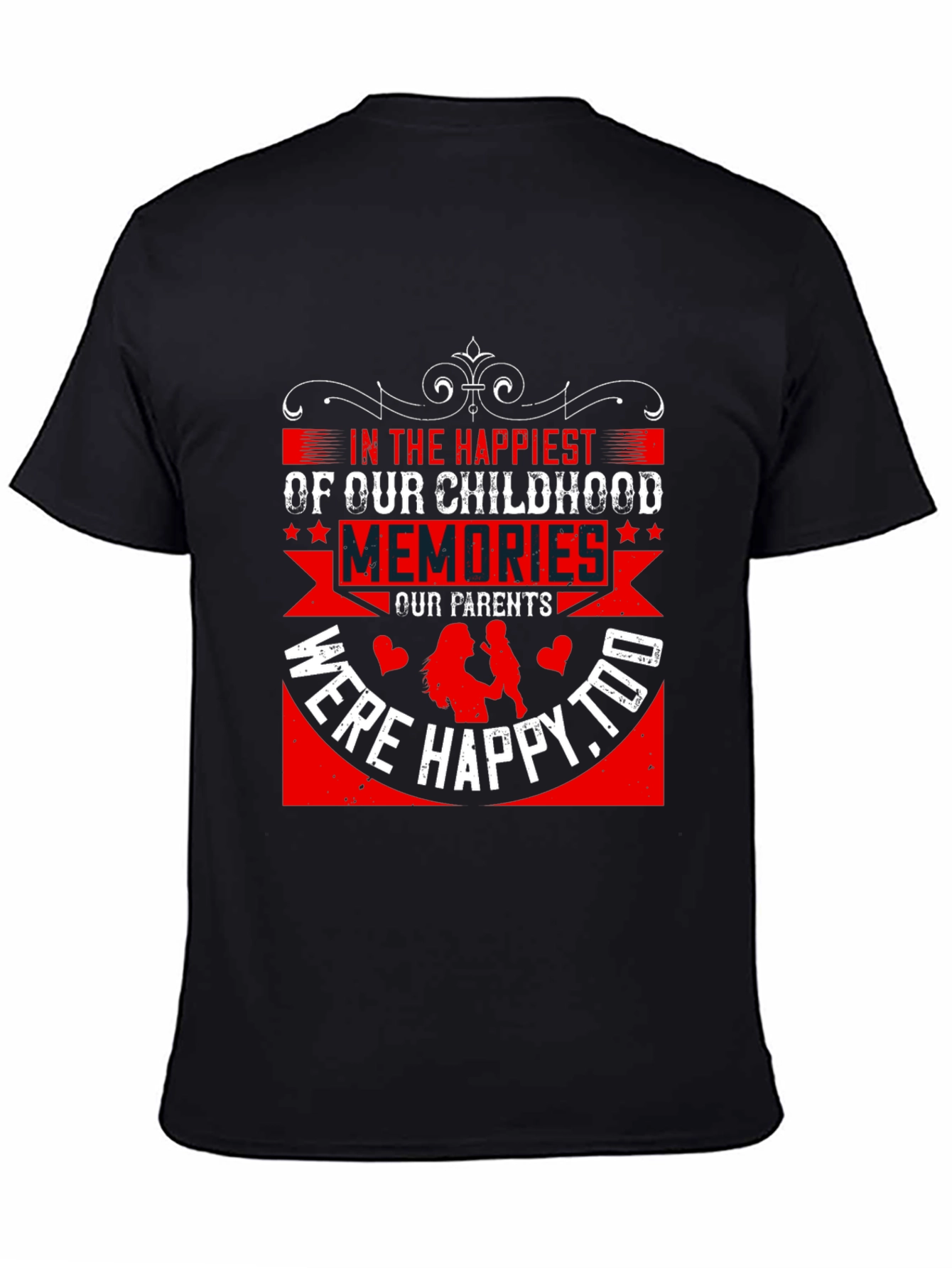 Happiest Childhood Memories Graphic Tee - Black