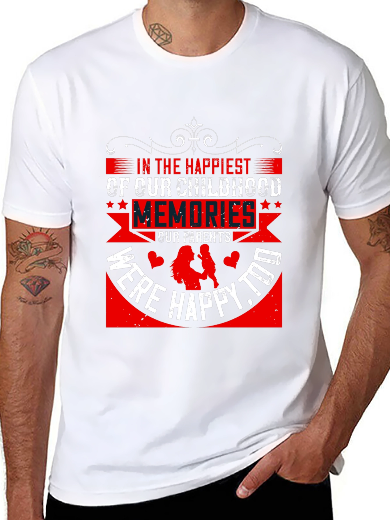 Happiest Childhood Memories Graphic Tee - Black