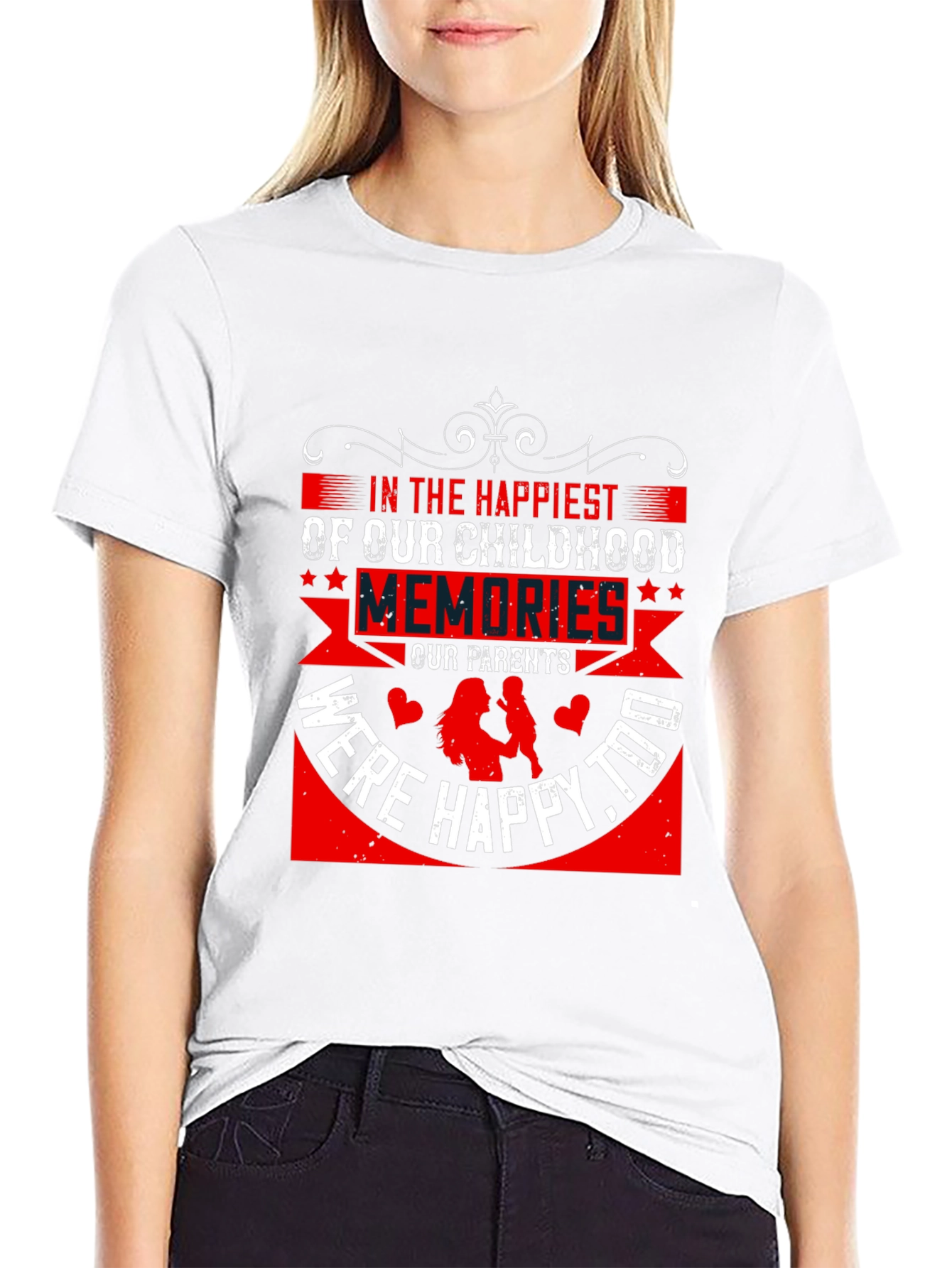 Happiest Childhood Memories Graphic Tee - Black