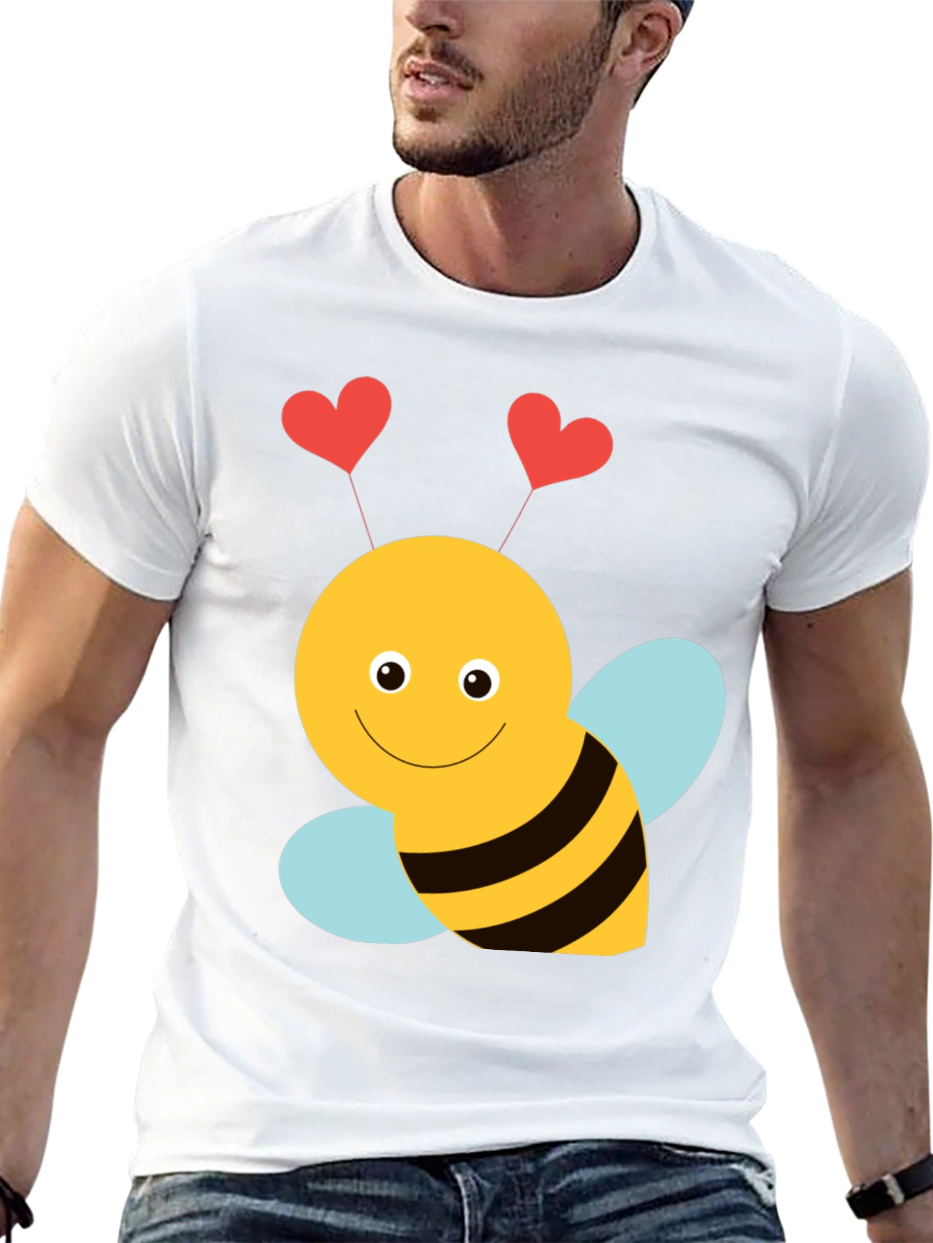 Lovebug Bee Graphic Tee - Cute Valentines Day Shirt