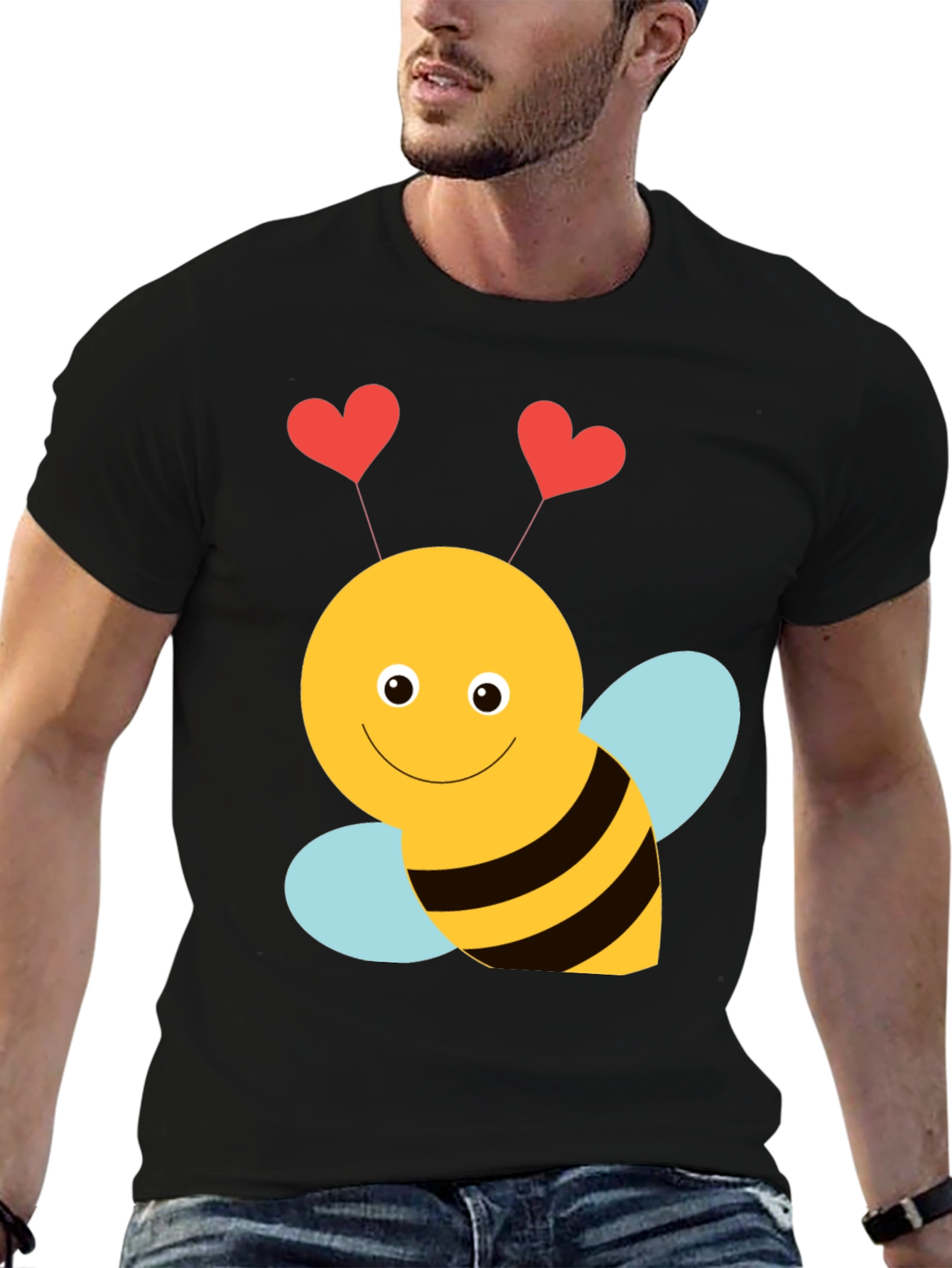 Lovebug Bee Graphic Tee - Cute Valentines Day Shirt