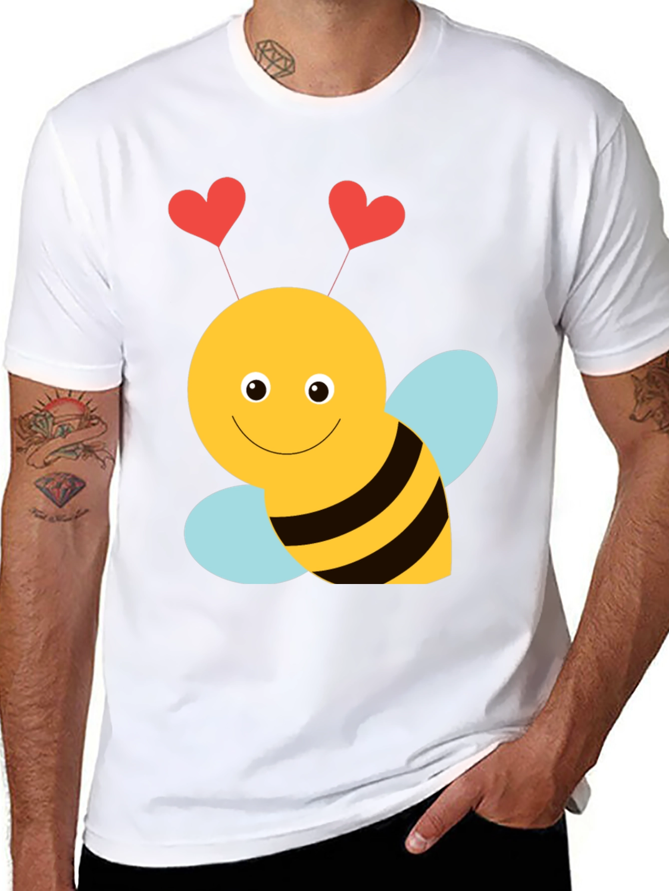 Lovebug Bee Graphic Tee - Cute Valentines Day Shirt