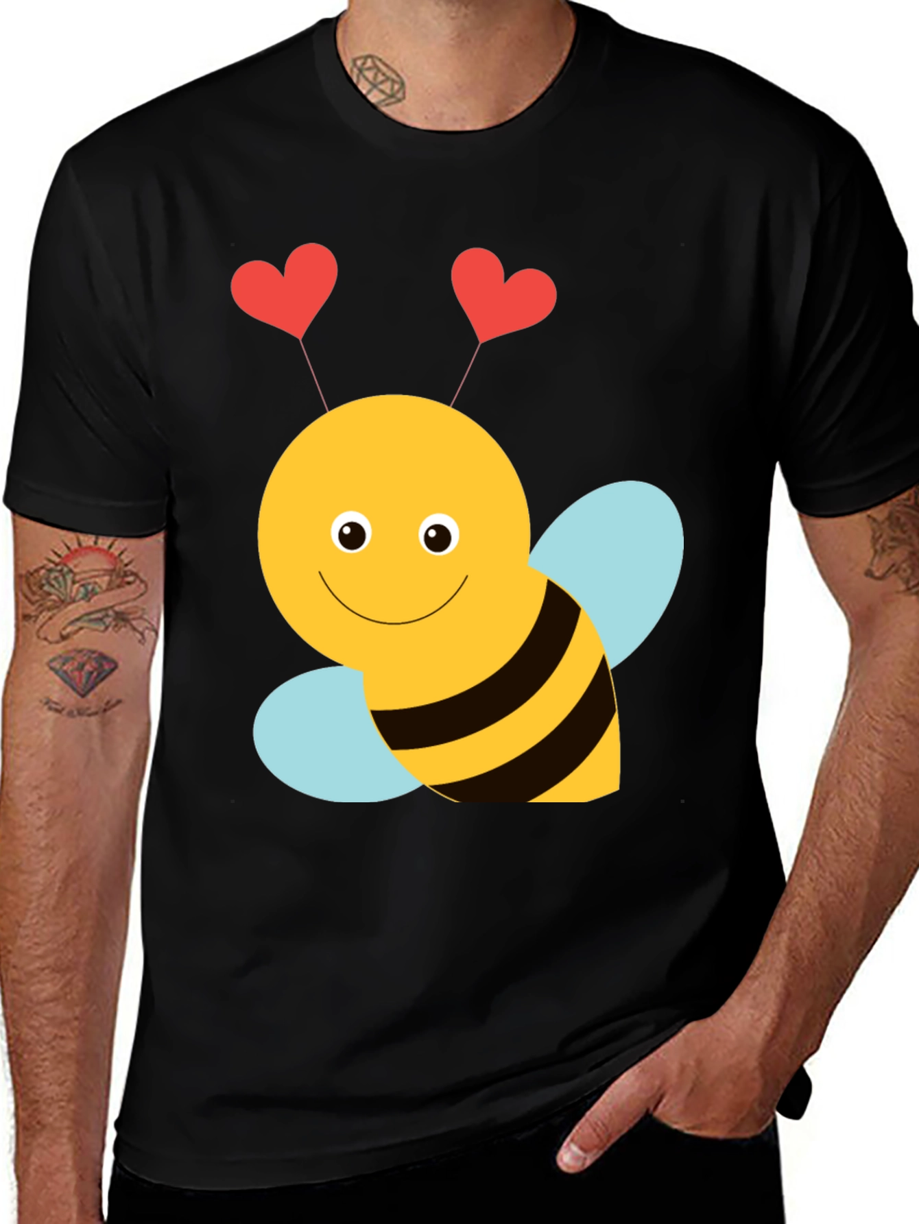Lovebug Bee Graphic Tee - Cute Valentines Day Shirt