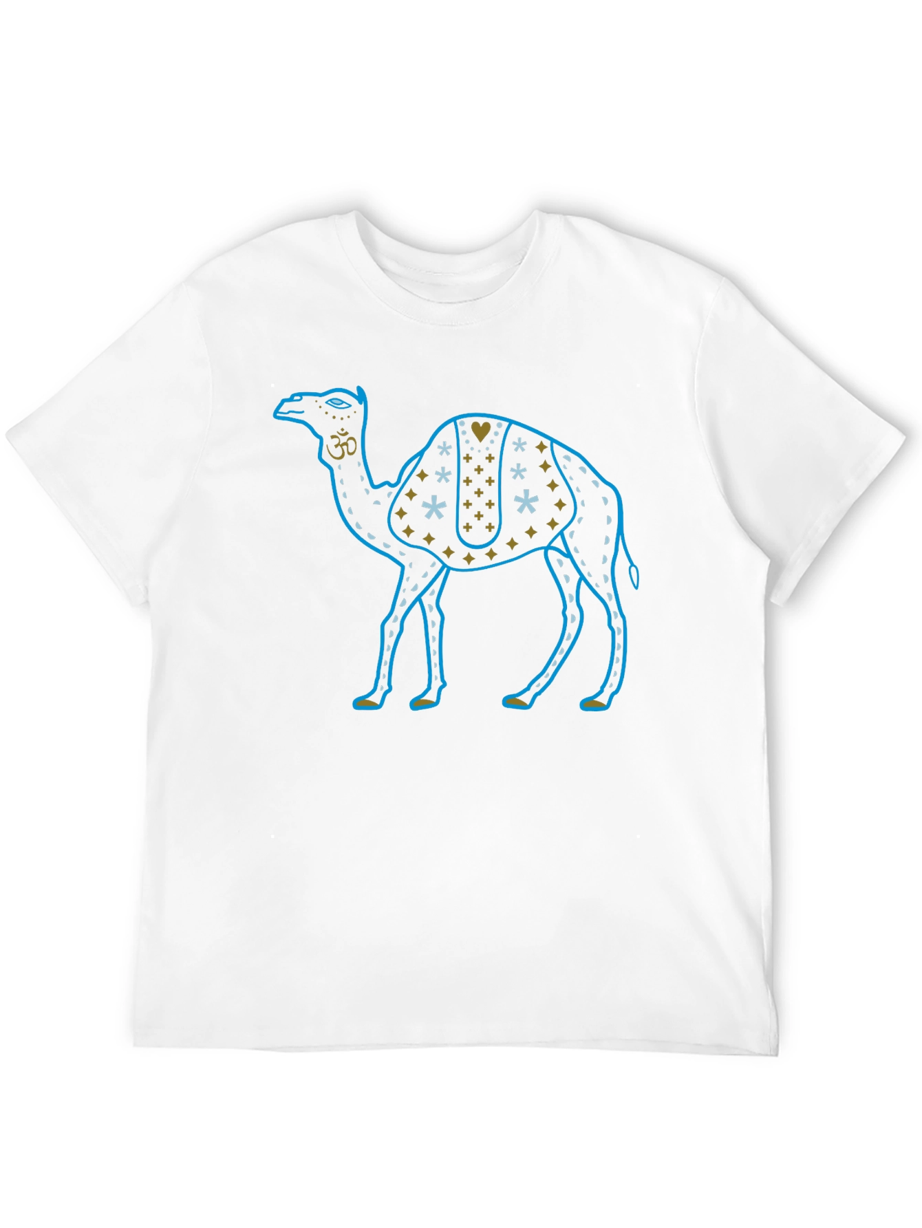 Camel Graphic Tee - Black Cotton T-Shirt