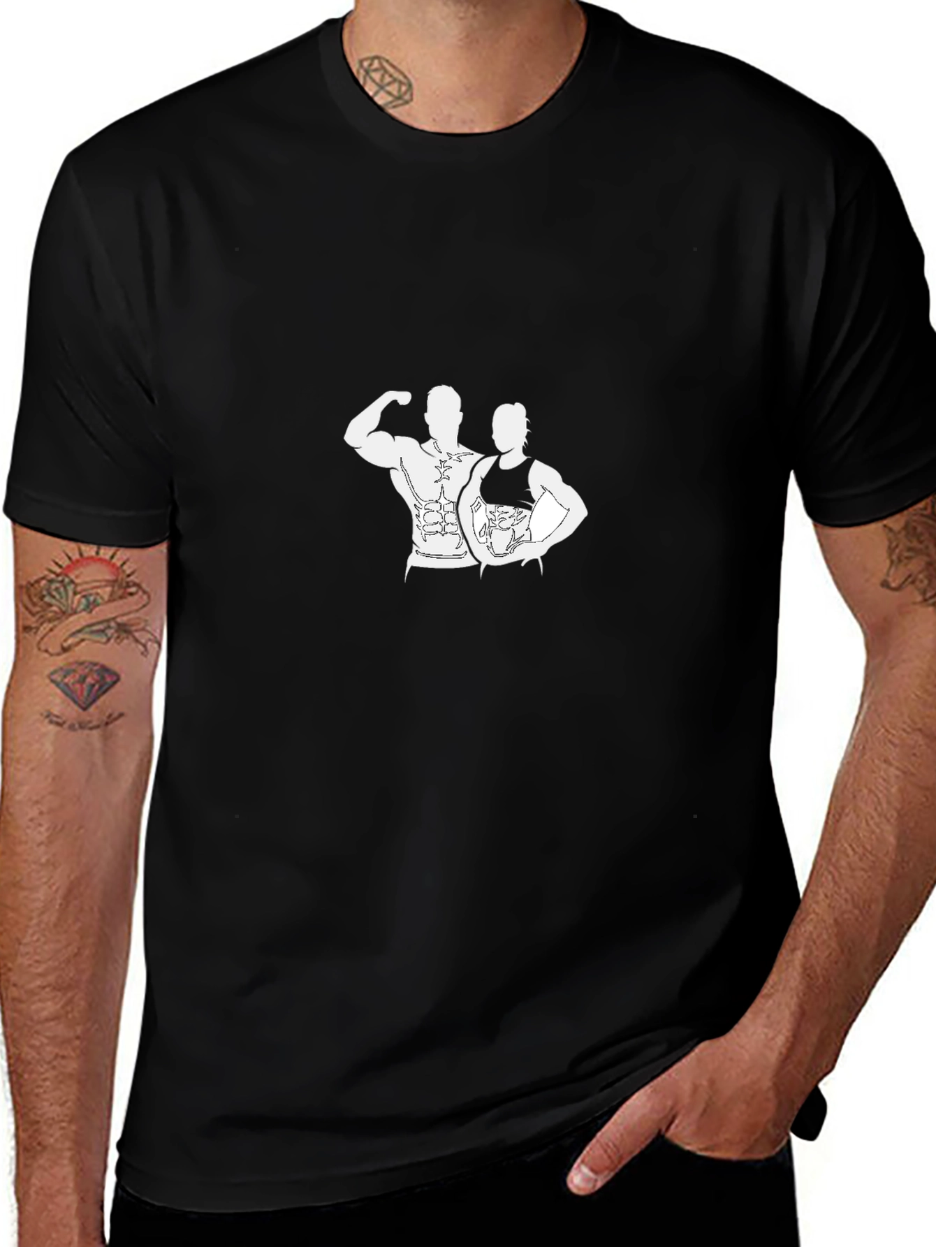Graphic Tee - Bodybuilder Couple