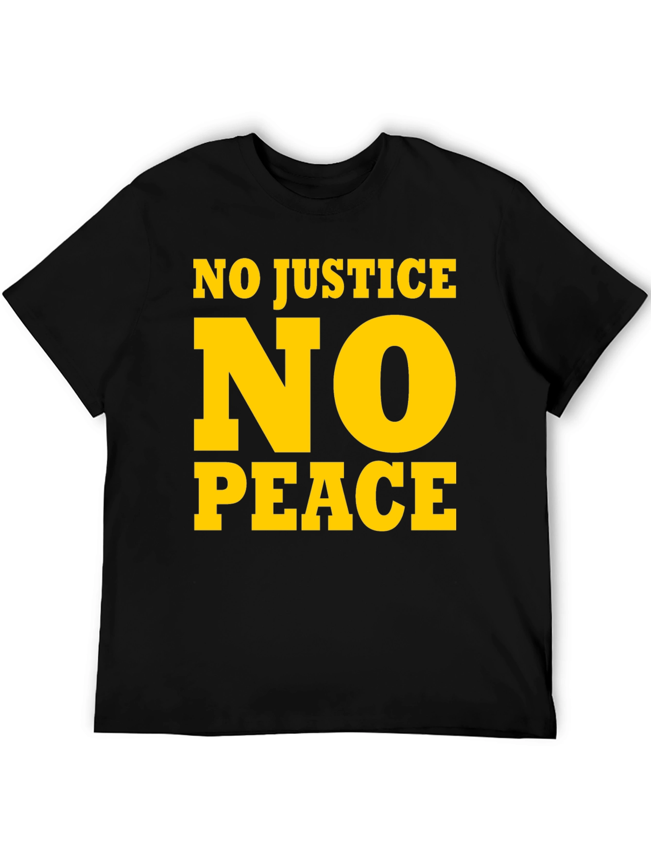 No Justice No Peace Graphic Tee - Black