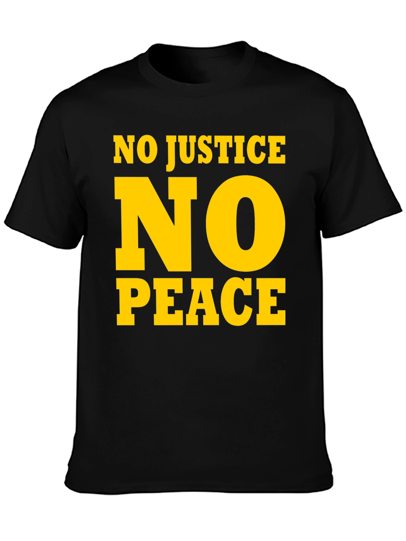 No Justice No Peace Graphic Tee - Black