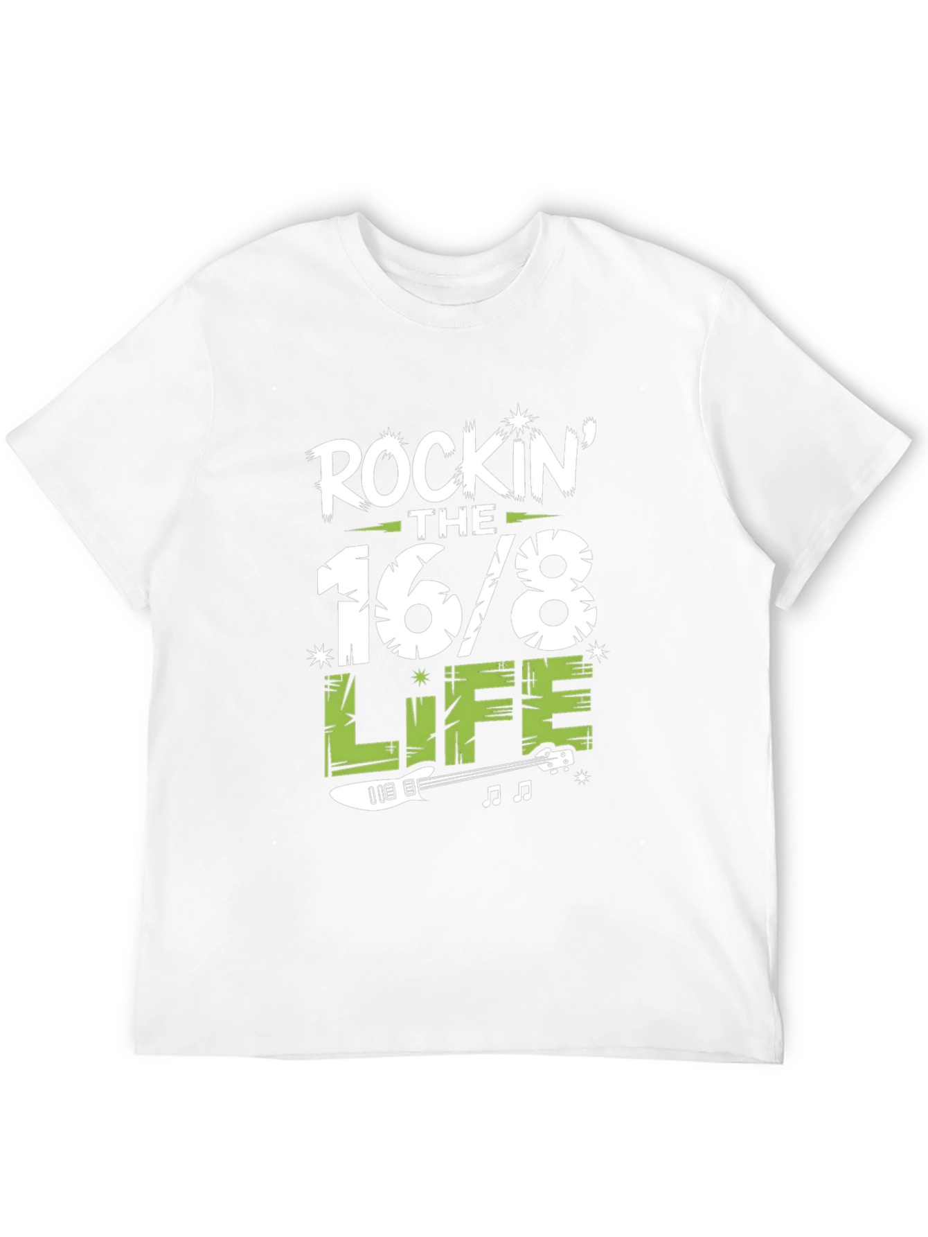 Rockin the 16/8 Life T-Shirt - Guitar Design