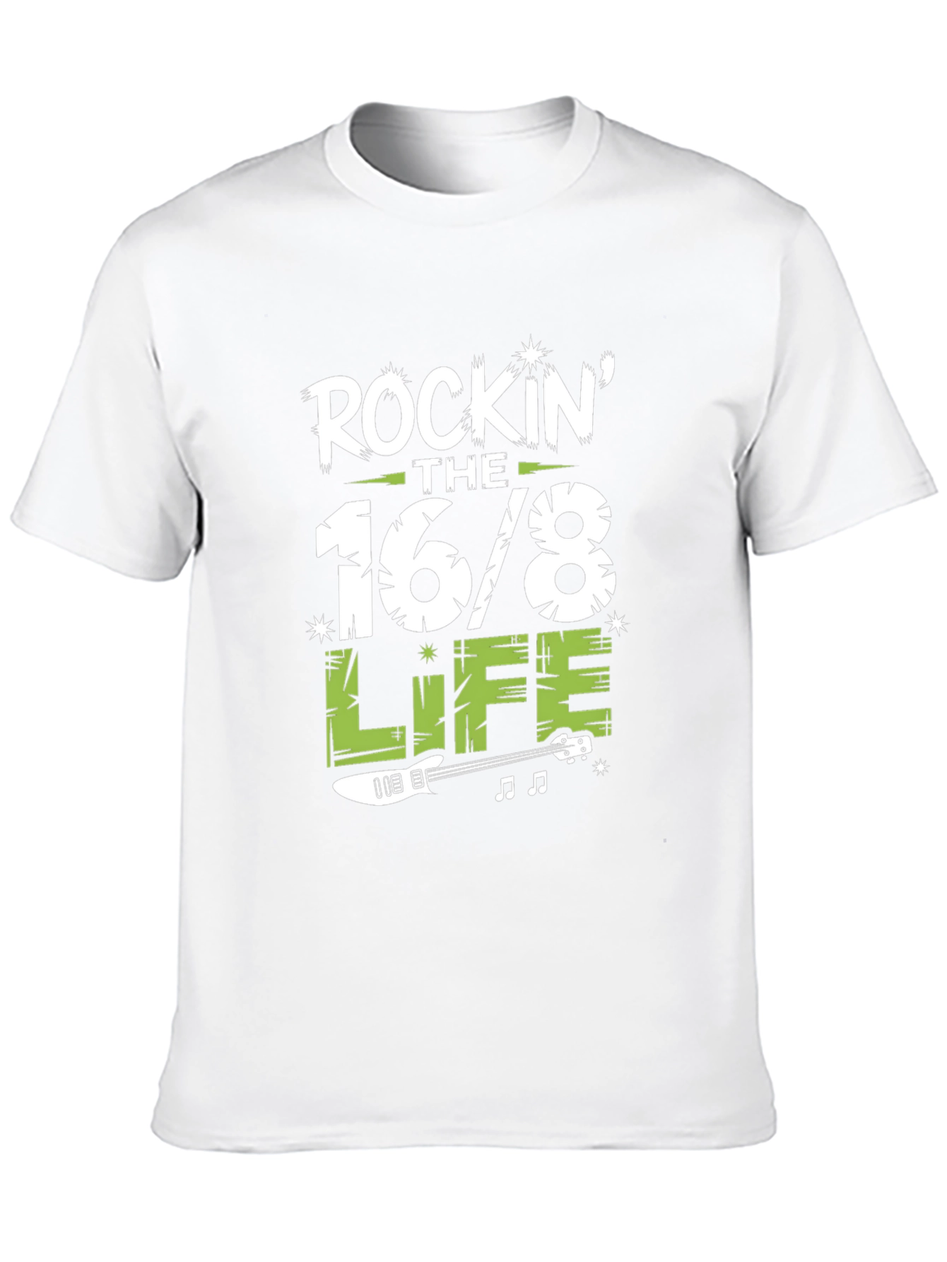 Rockin the 16/8 Life T-Shirt - Guitar Design