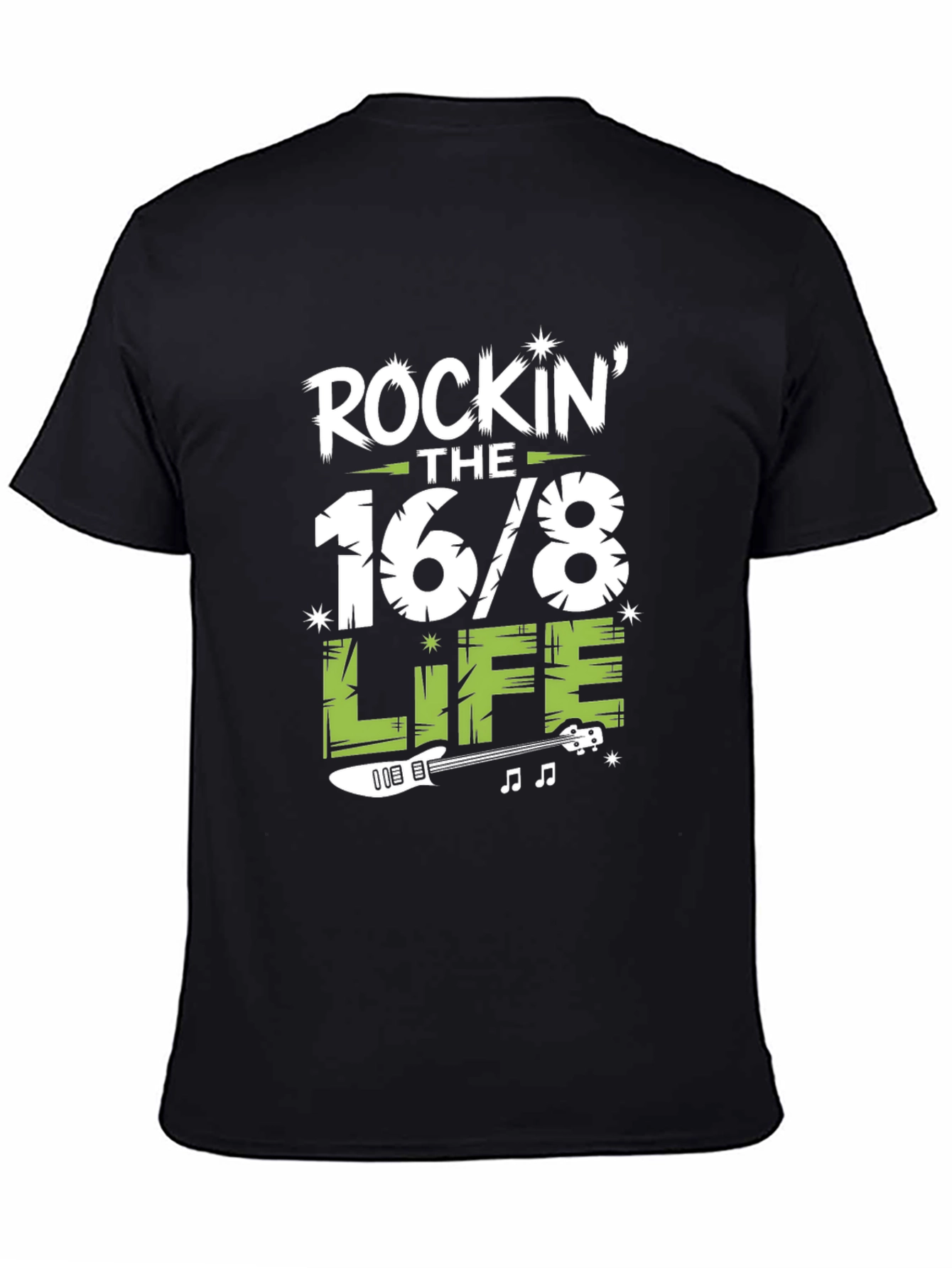 Rockin the 16/8 Life T-Shirt - Guitar Design