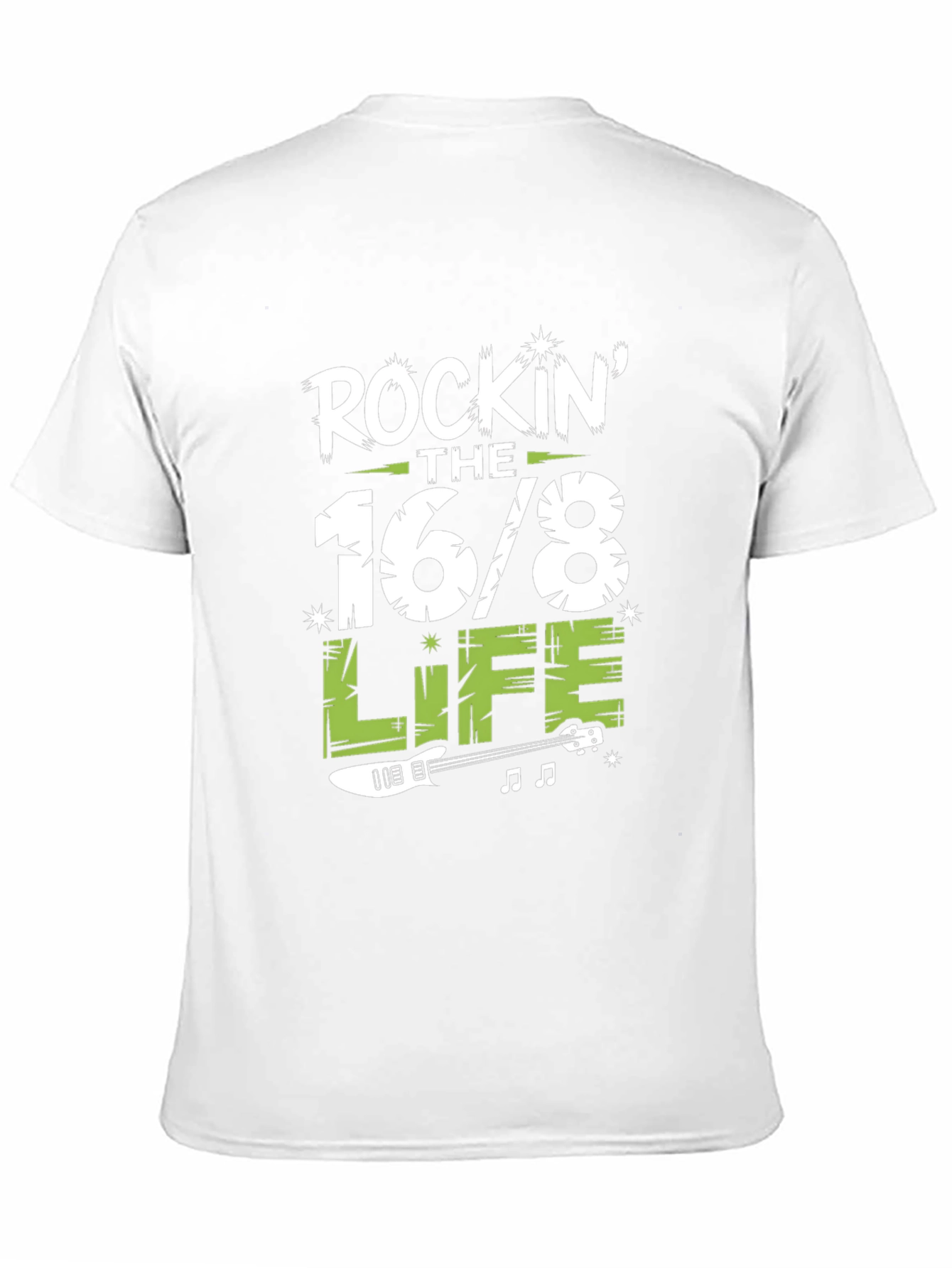 Rockin the 16/8 Life T-Shirt - Guitar Design