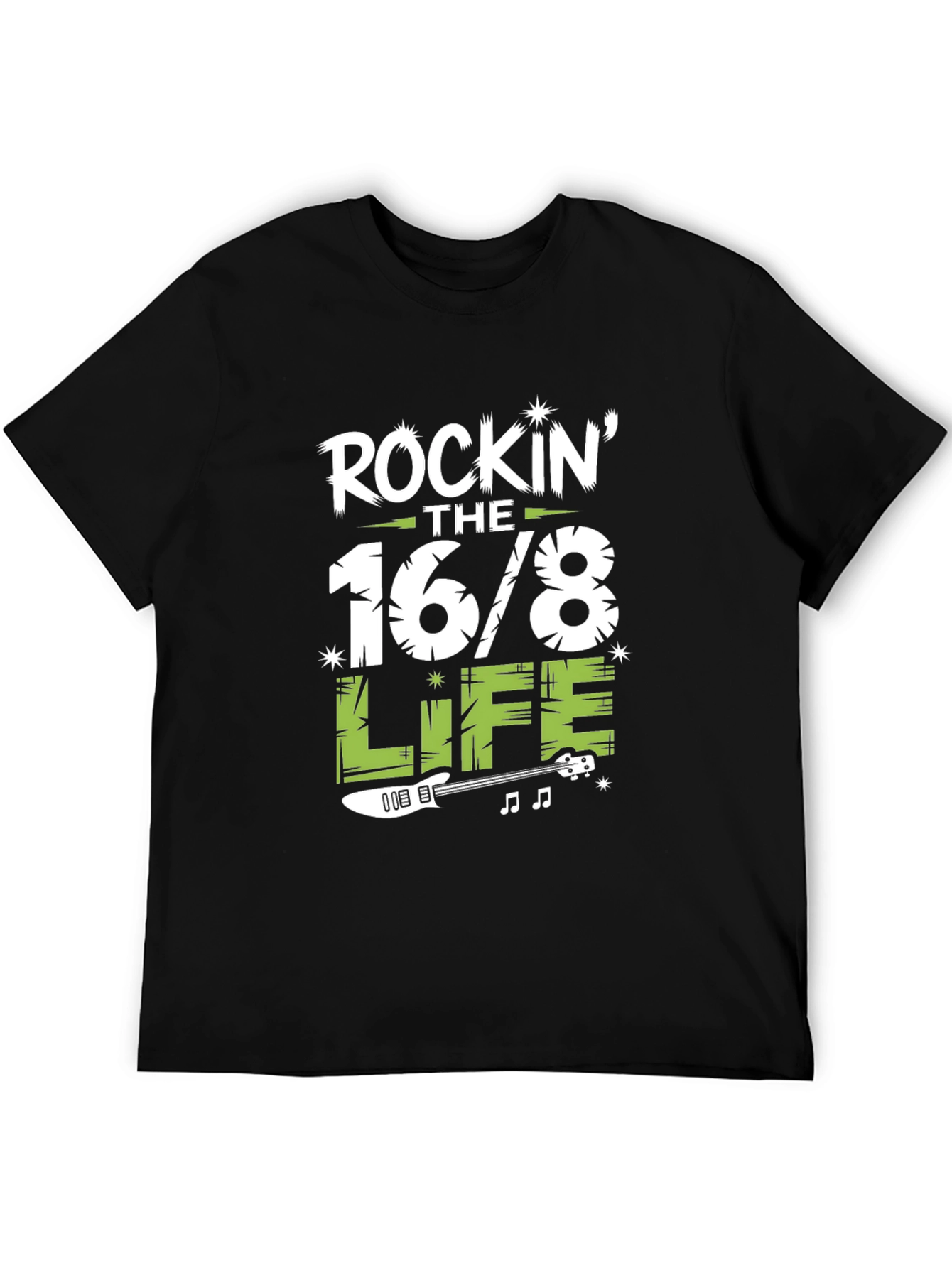 Rockin the 16/8 Life T-Shirt - Guitar Design