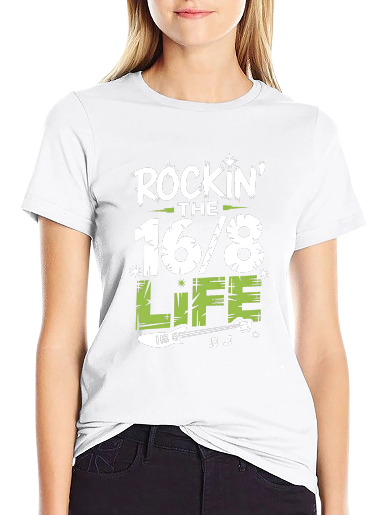 Rockin the 16/8 Life T-Shirt - Guitar Design