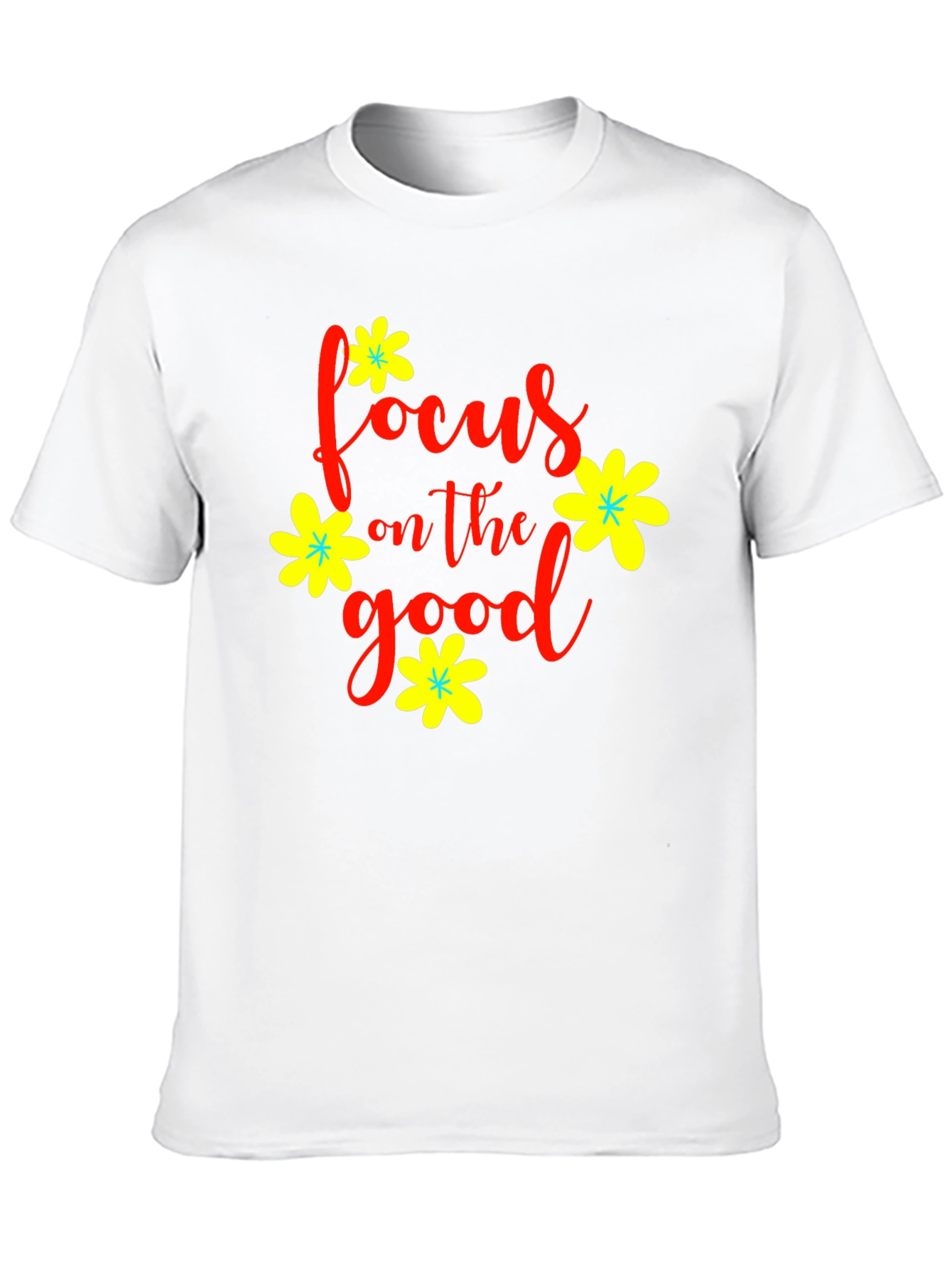 Focus on the Good Black Graphic Tee Shirt
