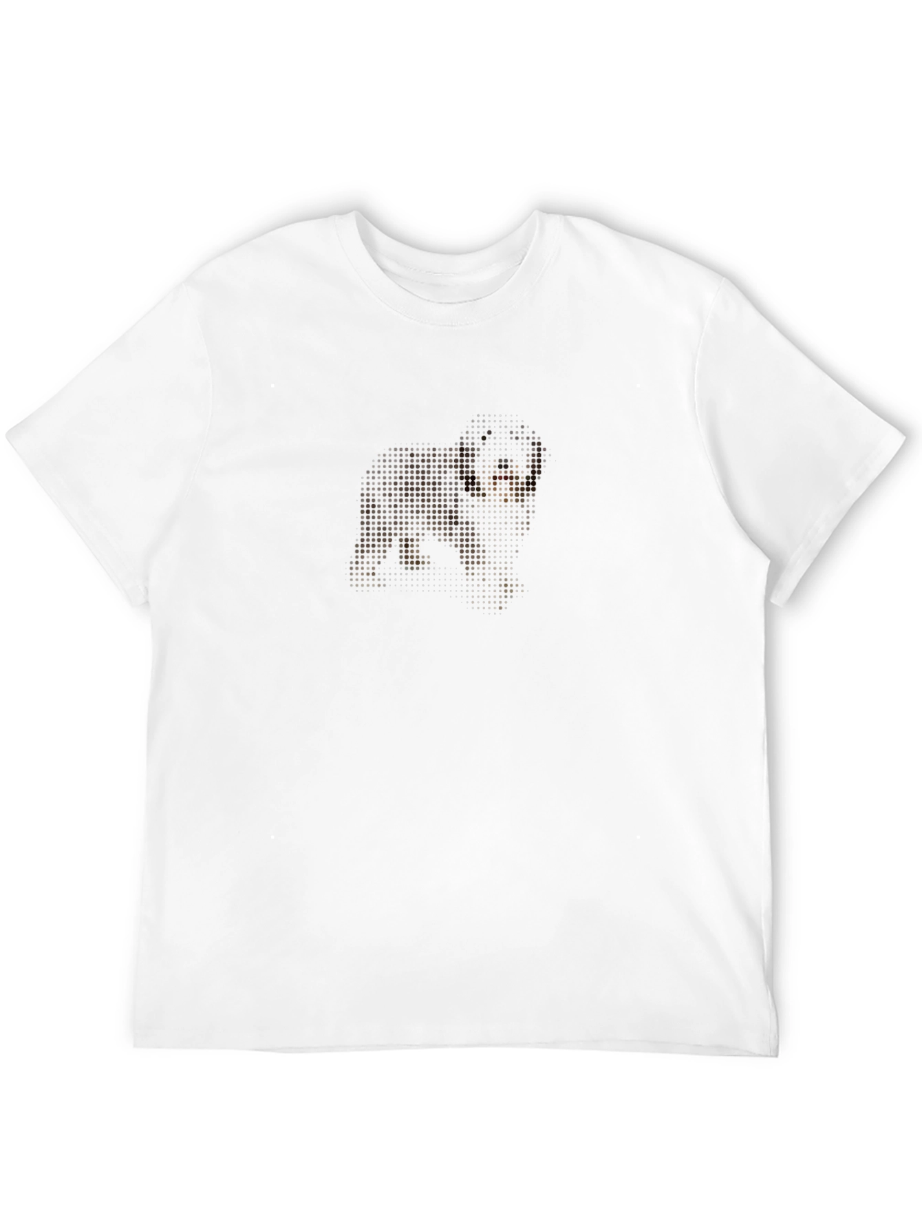Dotted Dog Graphic Black T-Shirt