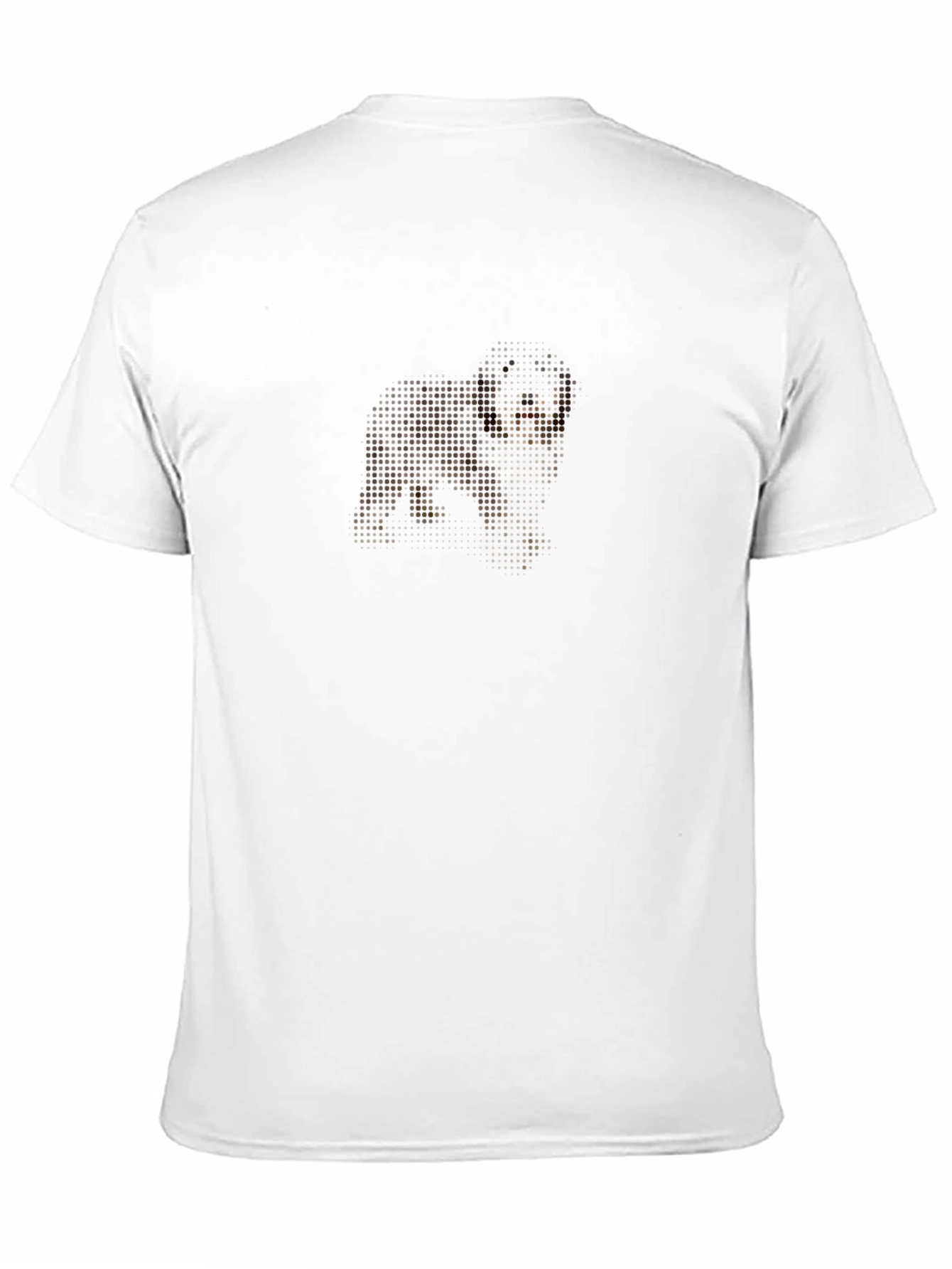 Dotted Dog Graphic Black T-Shirt