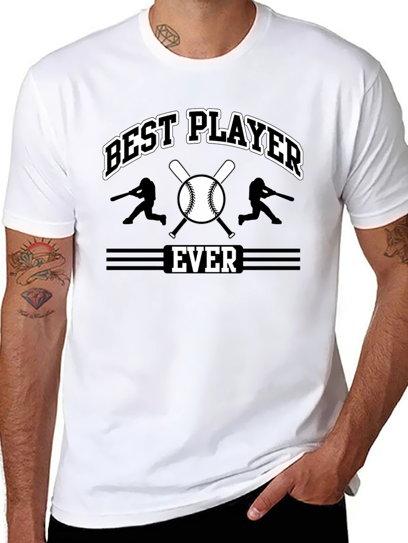 Best Player Ever Baseball Graphic T-Shirt