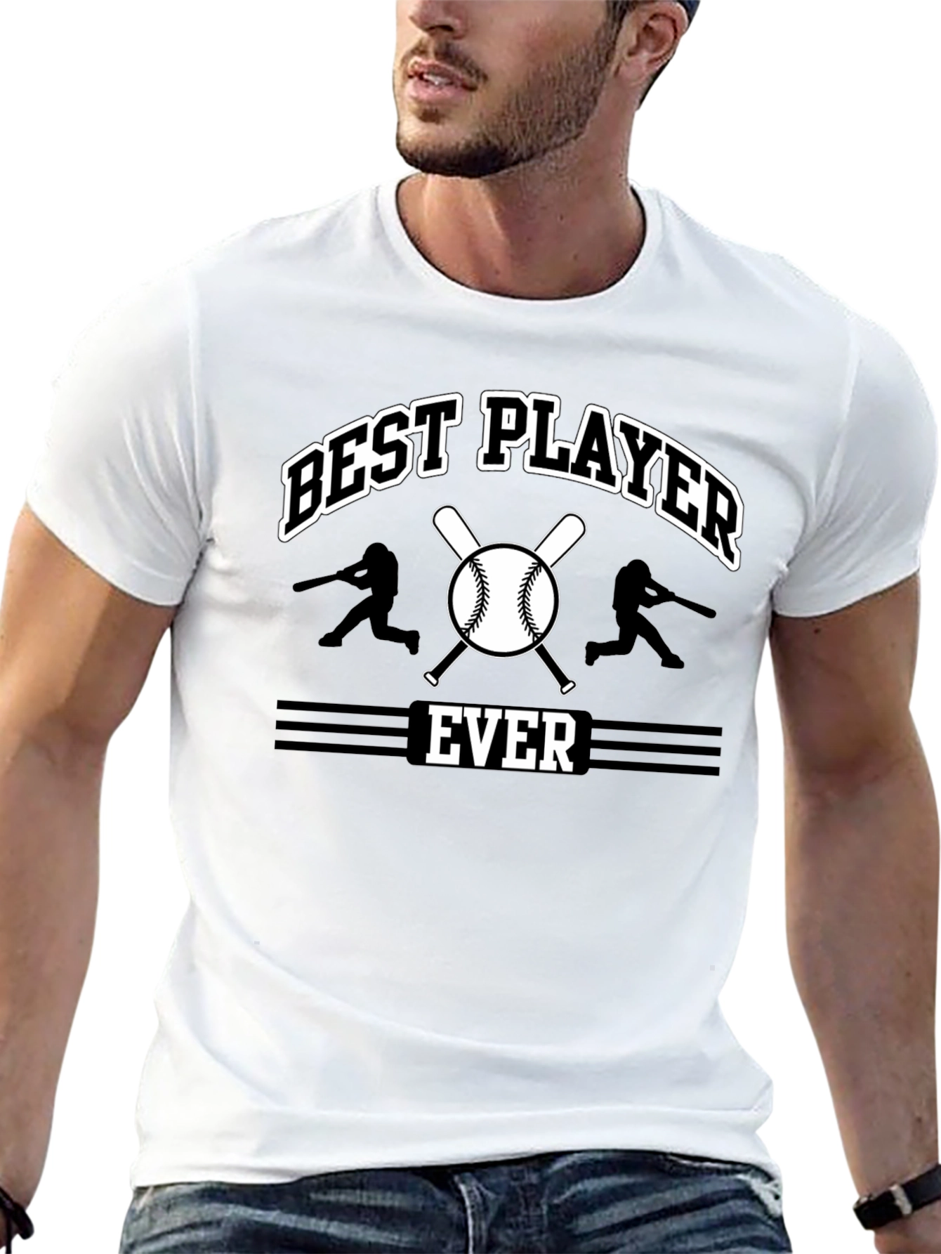 Best Player Ever Baseball Graphic T-Shirt