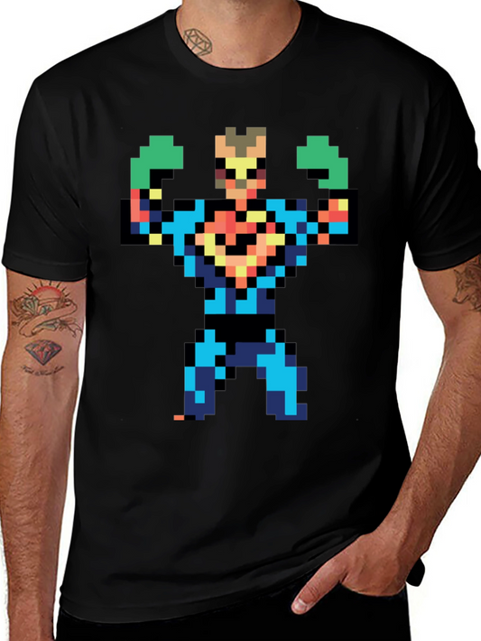 Pixel Art Hero T-Shirt - Retro Gaming Style