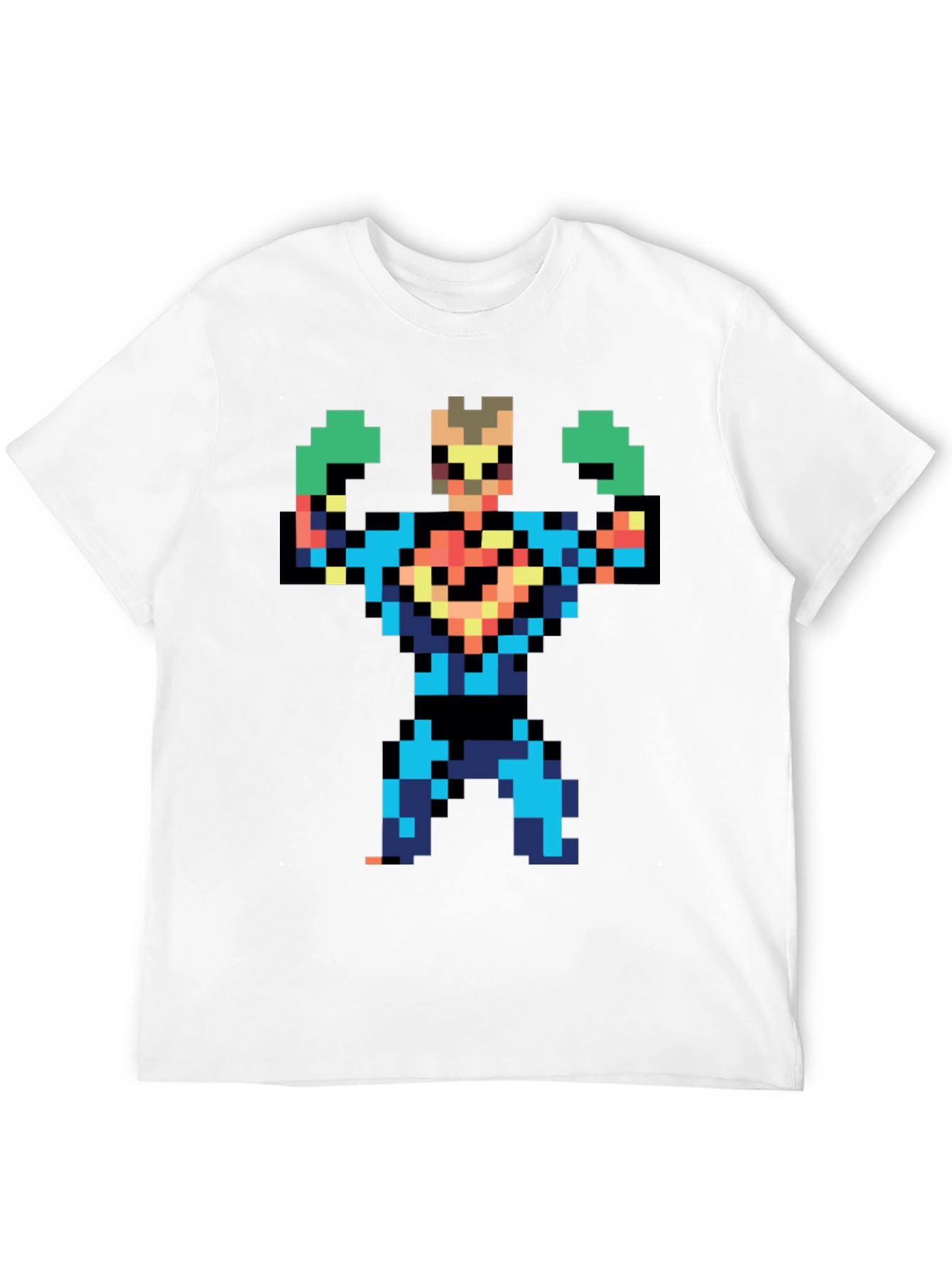 Pixel Art Hero T-Shirt - Retro Gaming Style