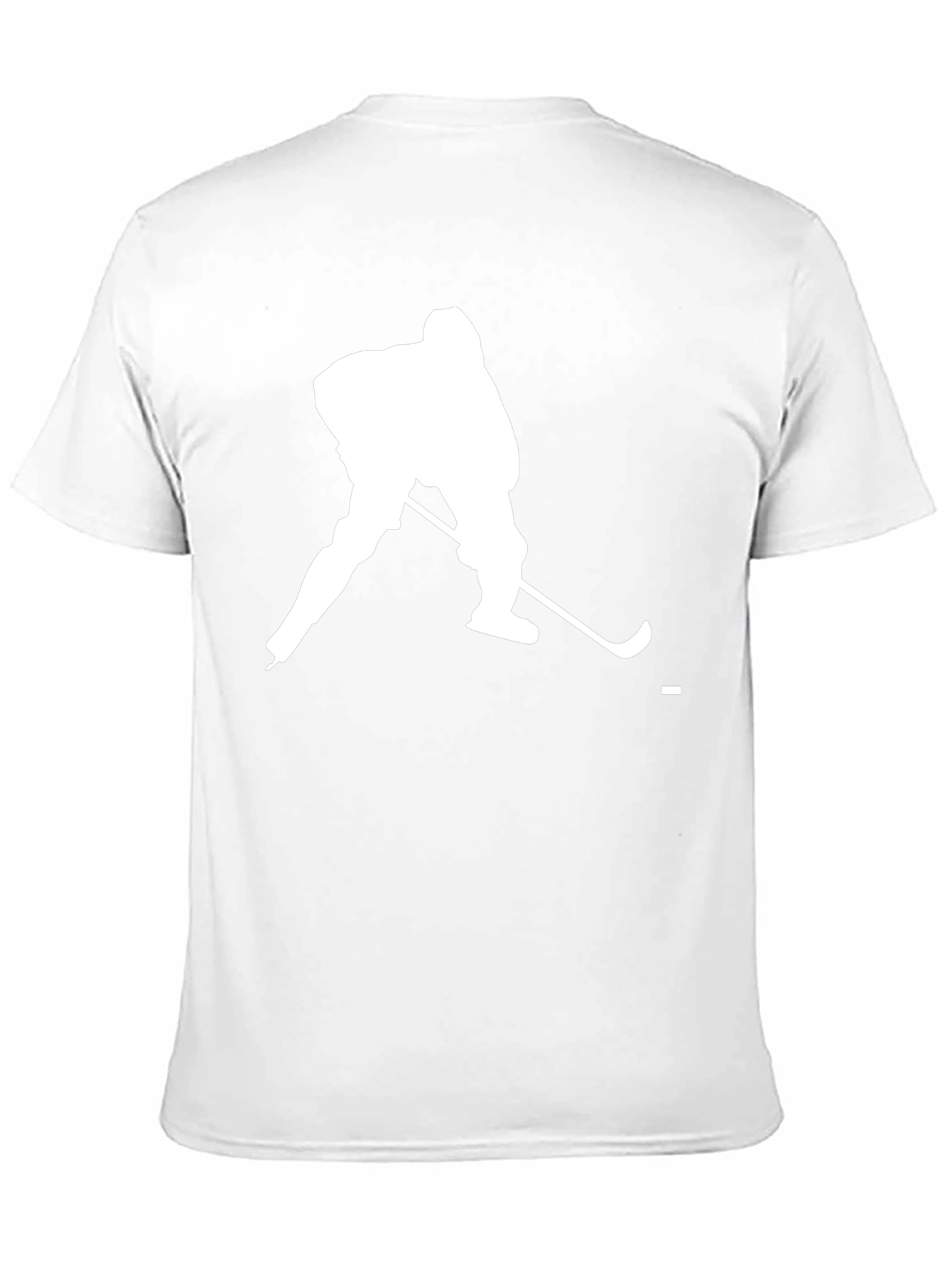 Hockey Player Graphic T-Shirt - Black