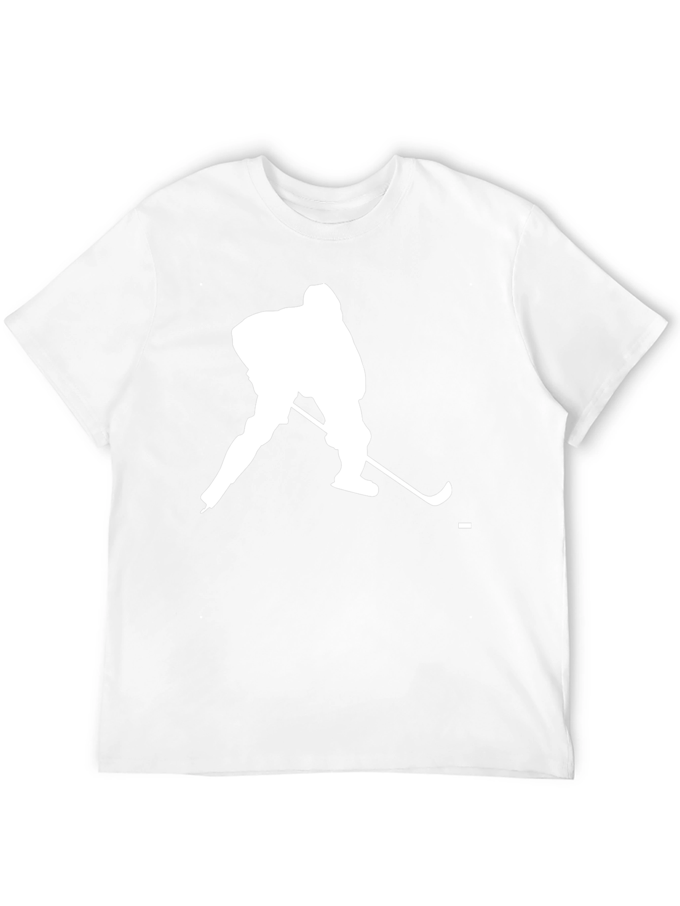 Hockey Player Graphic T-Shirt - Black