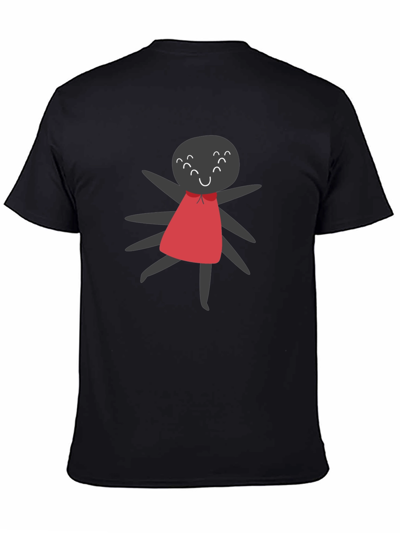Cute Spider Graphic Tee - Unisex Black T-Shirt