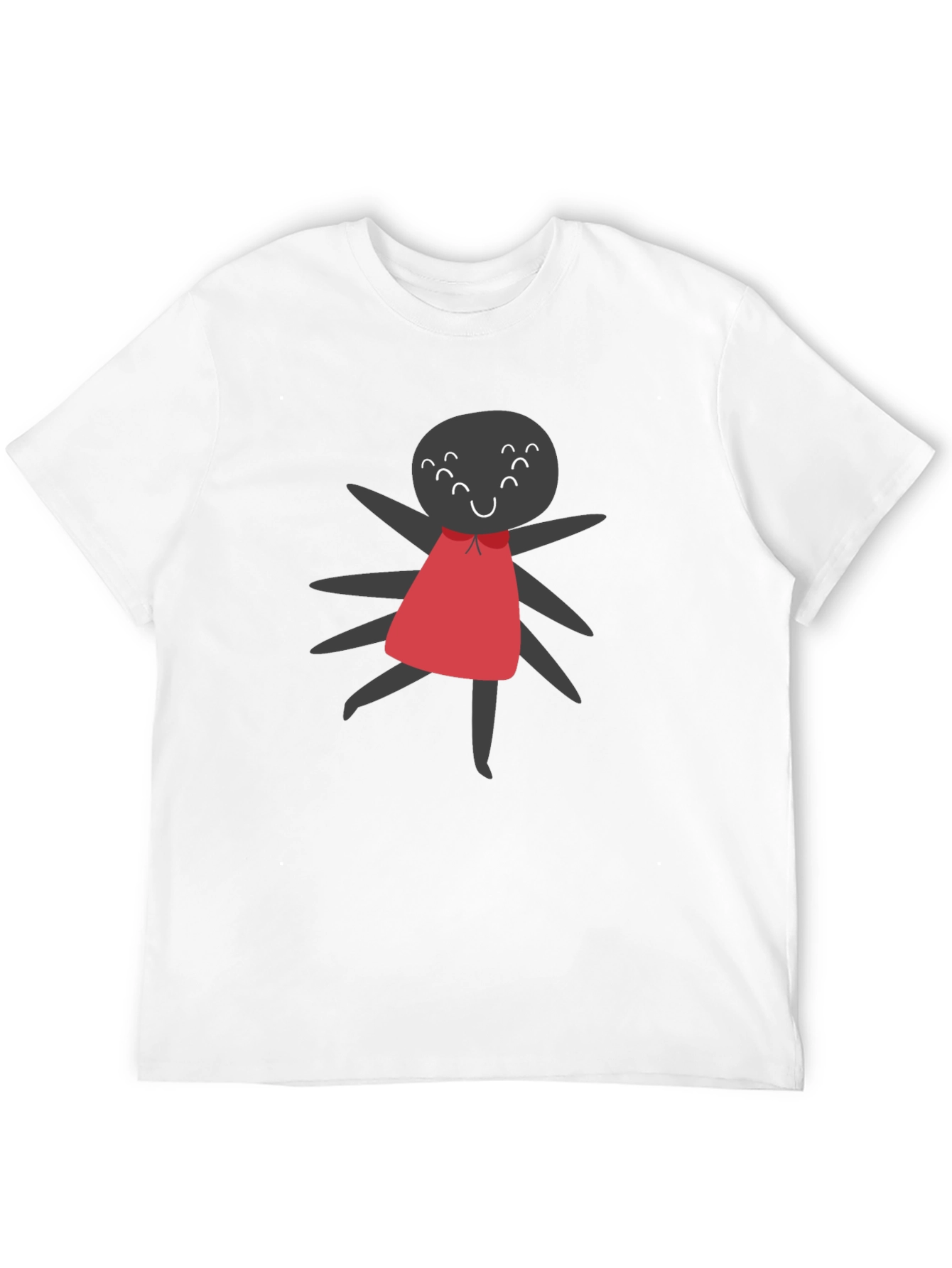 Cute Spider Graphic Tee - Unisex Black T-Shirt