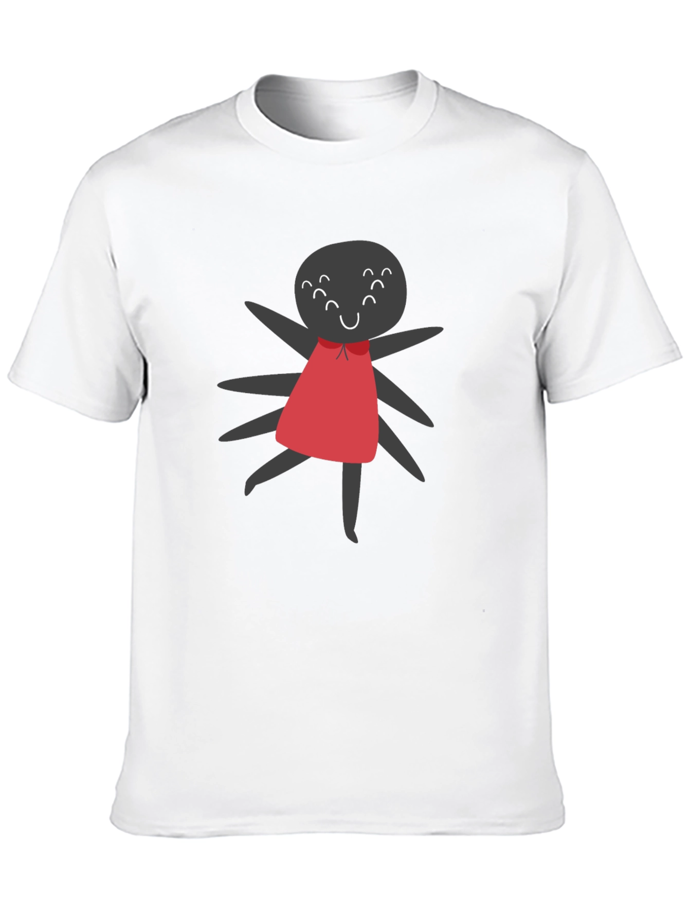 Cute Spider Graphic Tee - Unisex Black T-Shirt