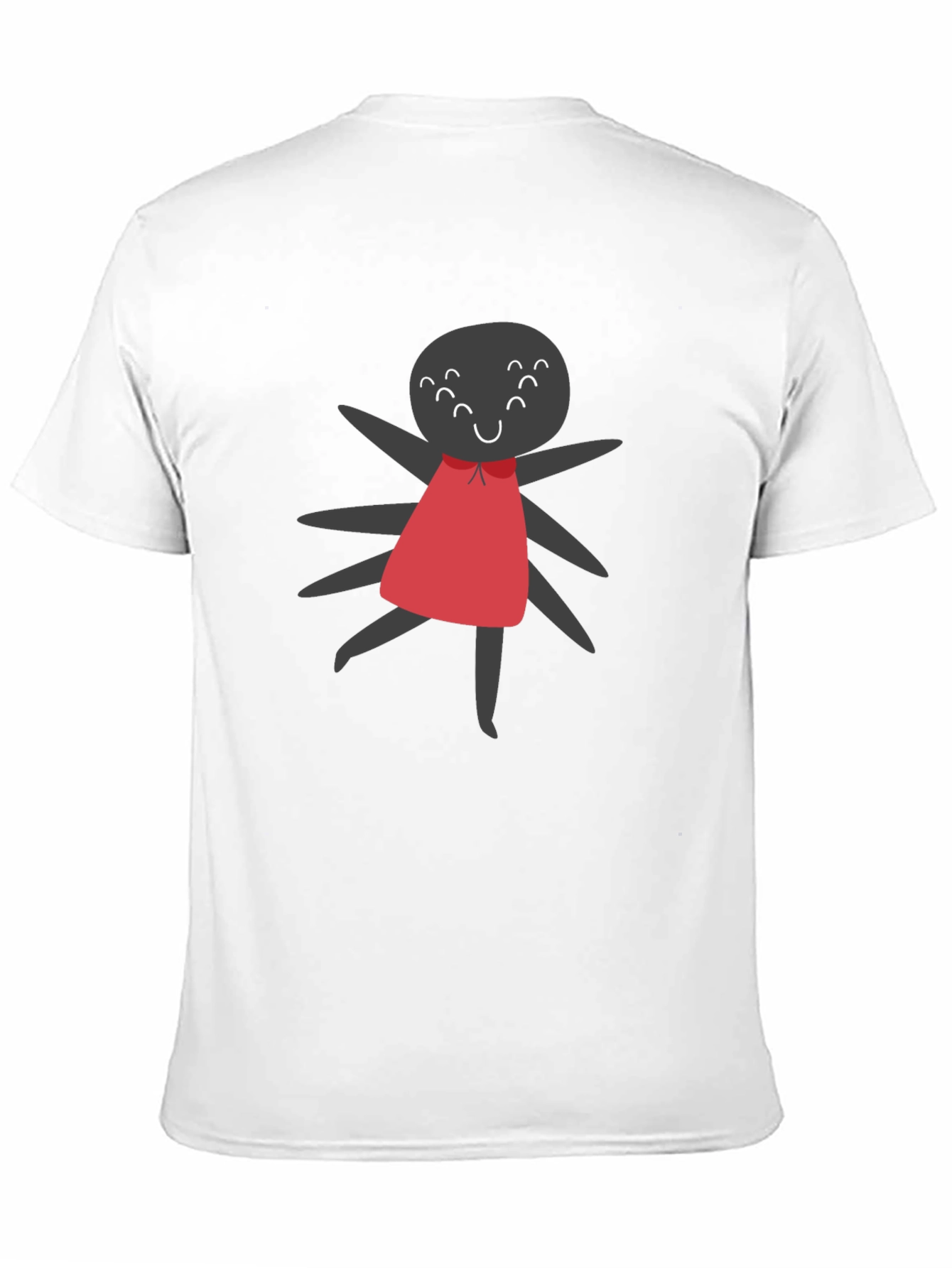 Cute Spider Graphic Tee - Unisex Black T-Shirt