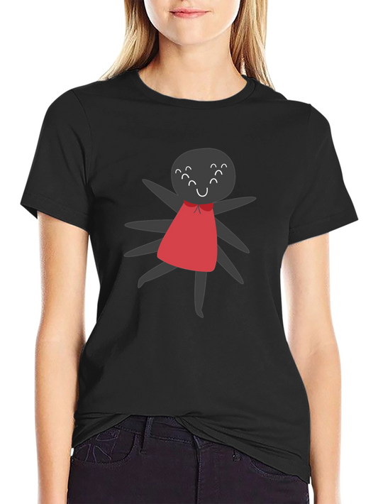 Cute Spider Graphic Tee - Unisex Black T-Shirt