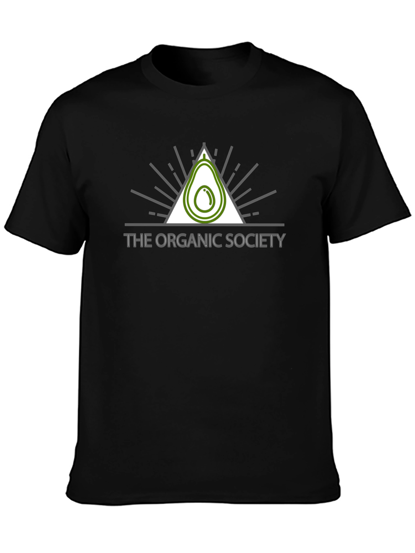 Organic Society Avocado Graphic Tee - Black