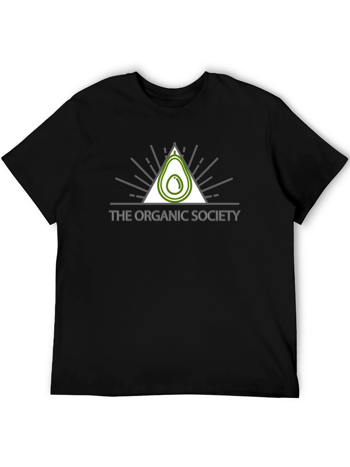 Organic Society Avocado Graphic Tee - Black