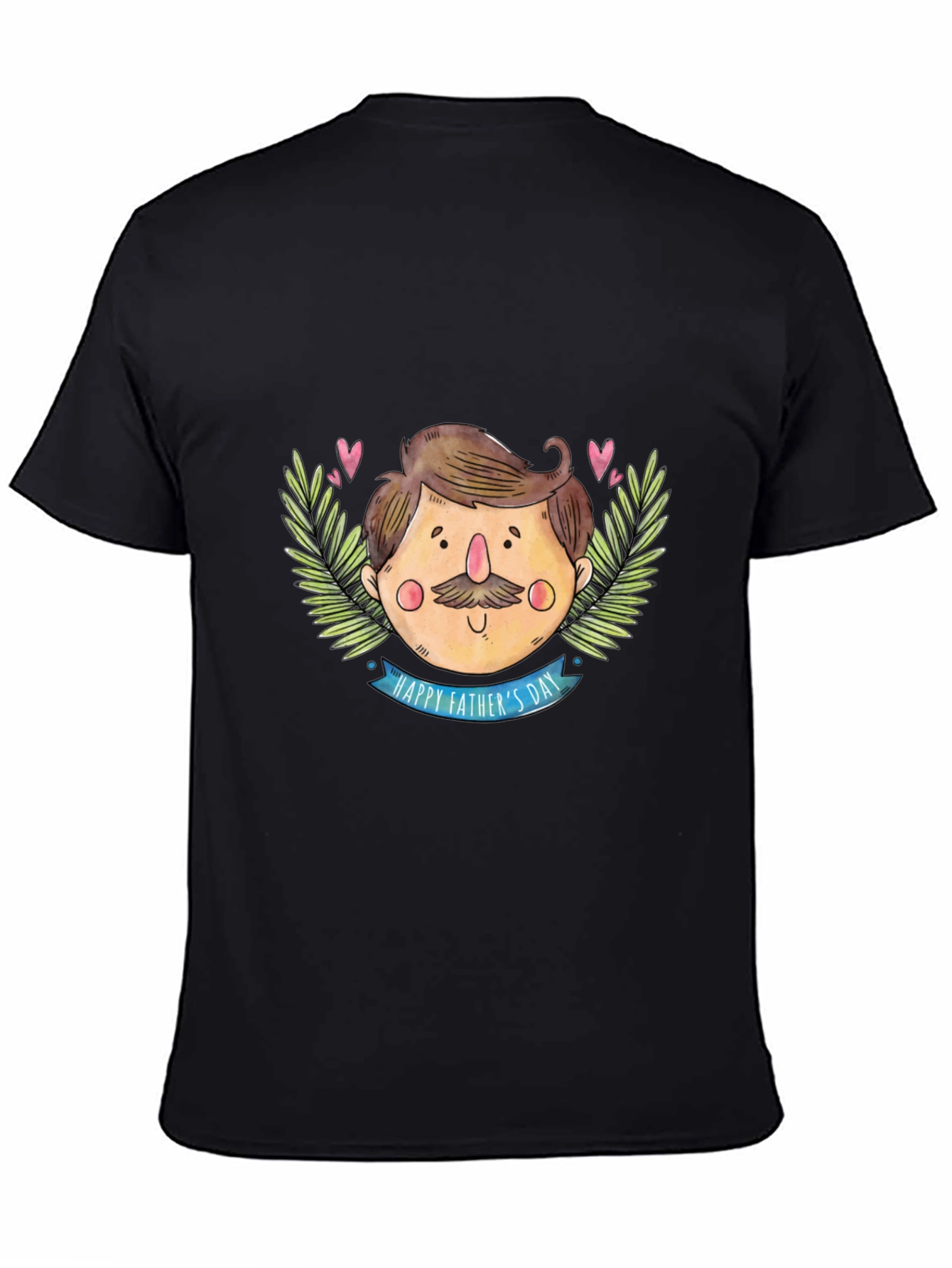 Happy Fathers Day Cartoon Graphic T-Shirt