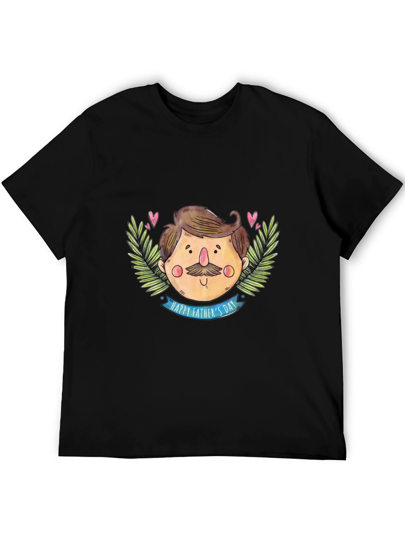Happy Fathers Day Cartoon Graphic T-Shirt