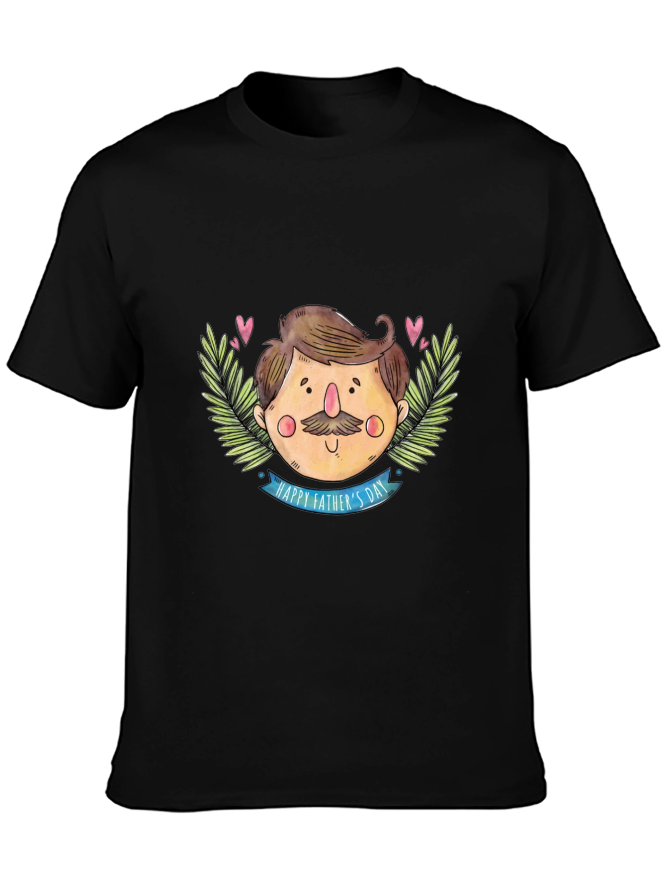Happy Fathers Day Cartoon Graphic T-Shirt