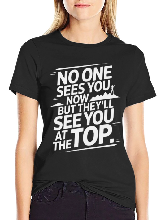 Inspirational Climb T-Shirt - Reach the Top